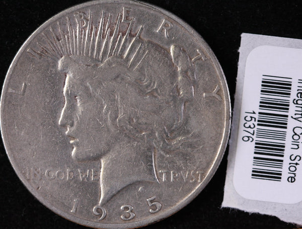 1935-S Peace Silver Dollar, Affordable Collectible Coin, Store #15376