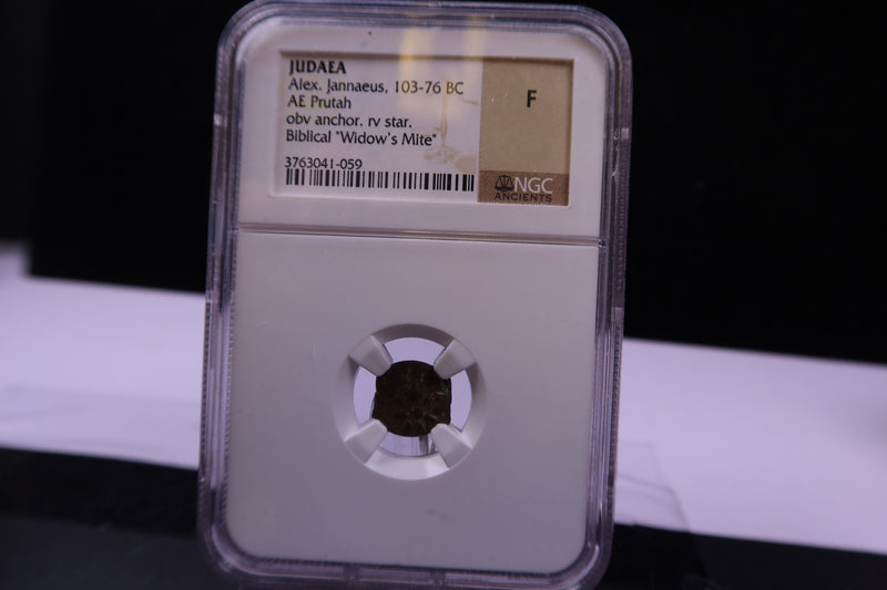 Coin of the Bible; Judea, "Widow's Mite", NGC Fine, Store