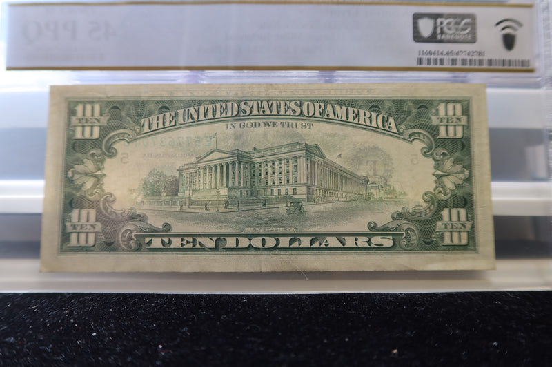 1977-A, $10 Federal Reserve Note, PCGS Graded, Error Note, Store