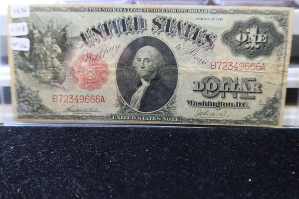 1917 $1 Legal Tender Note, Nice, Store # 85117