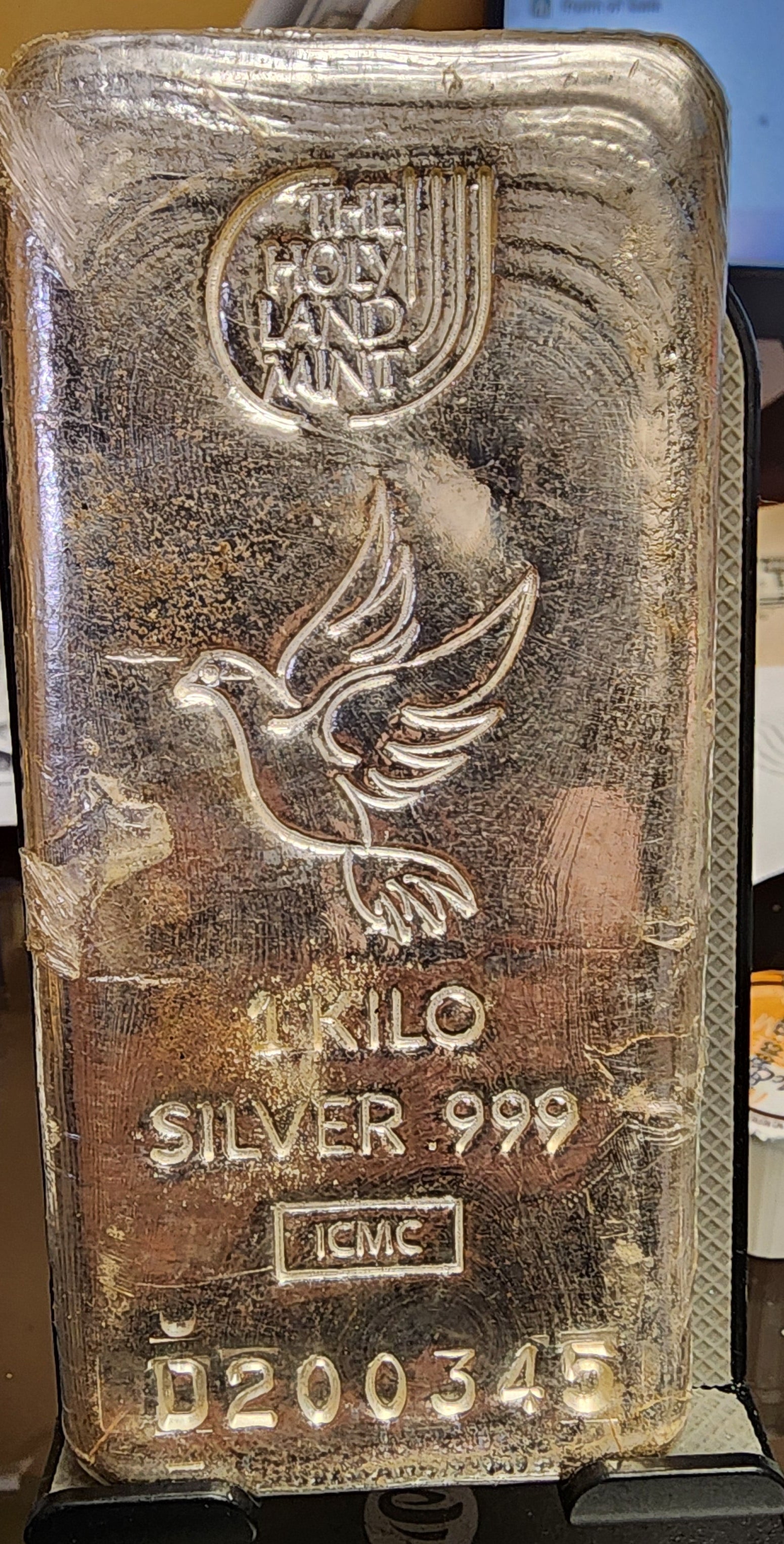 1 Kilo, .999 Silver, Holy Land Mint.