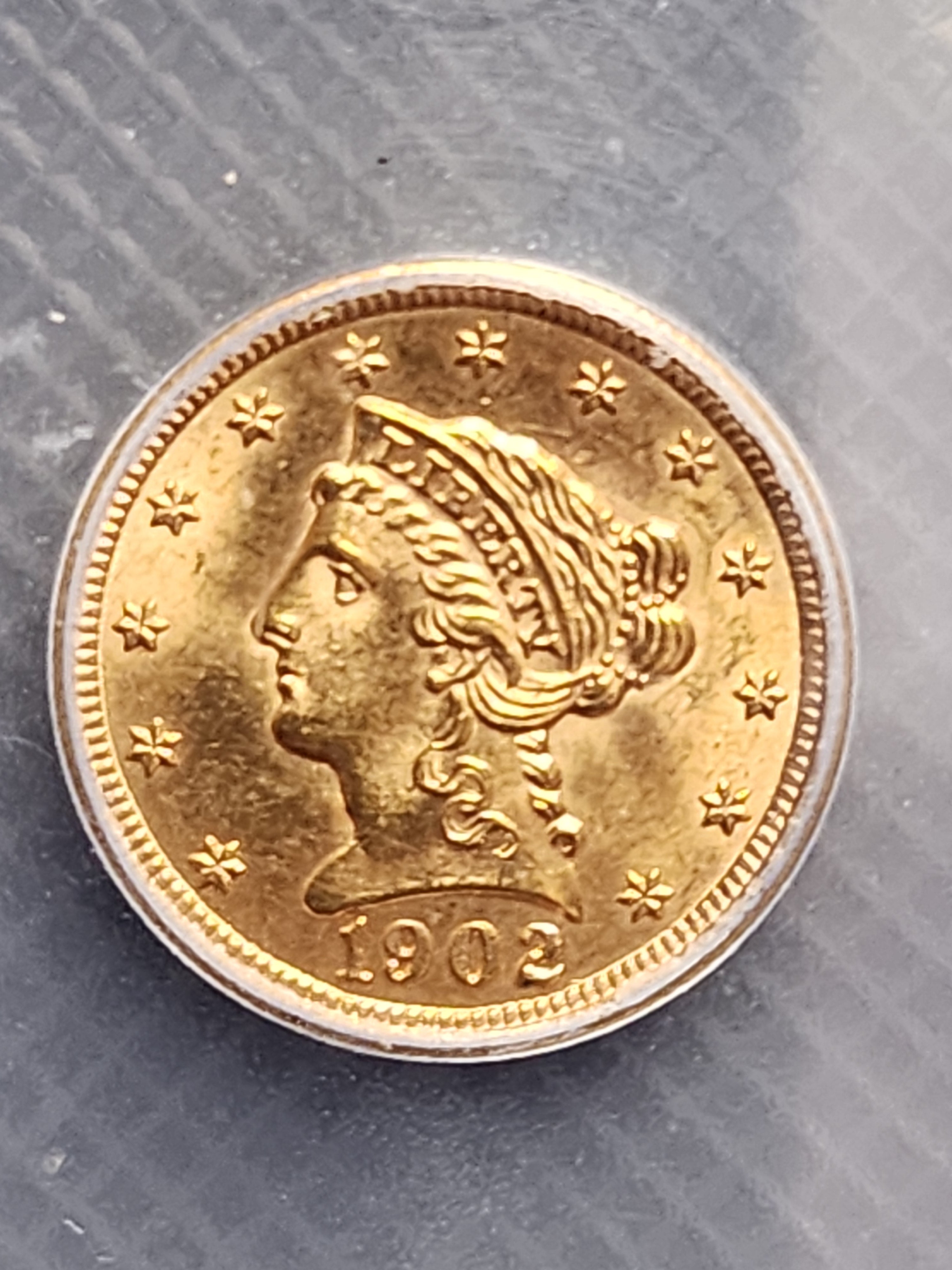 1902 $2.50 Quarter Gold Eagle, ICG MS65, Gold Coin, Store Sale#G0102.