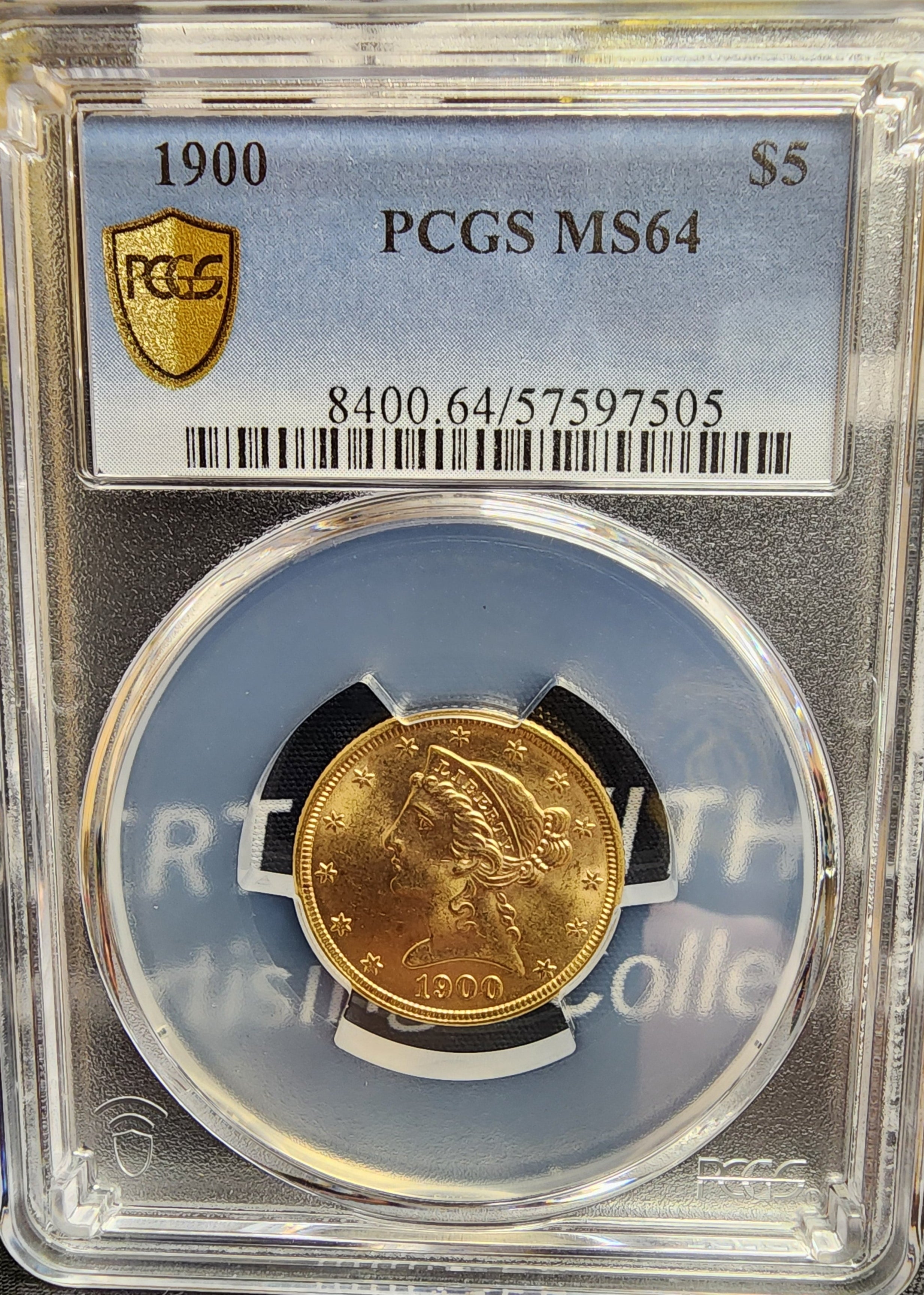 1900 $5 Gold Liberty Half Eagle, PCGS MS-64, Pre-1933 Gold Coin, Store Sale#G0079.