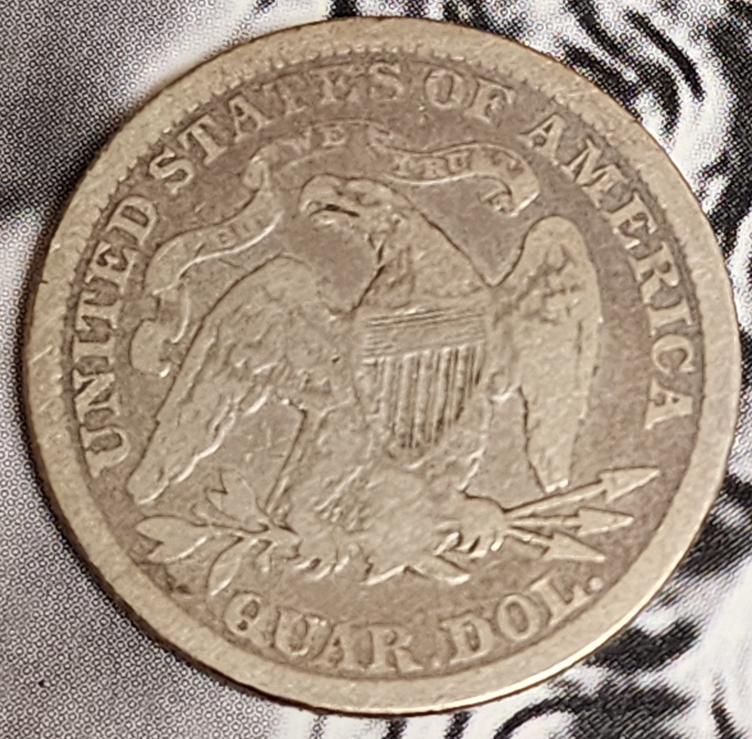 1881 Seated Liberty Quarter, Very Fine Circulated Collectible Coin, Store #QR1289.