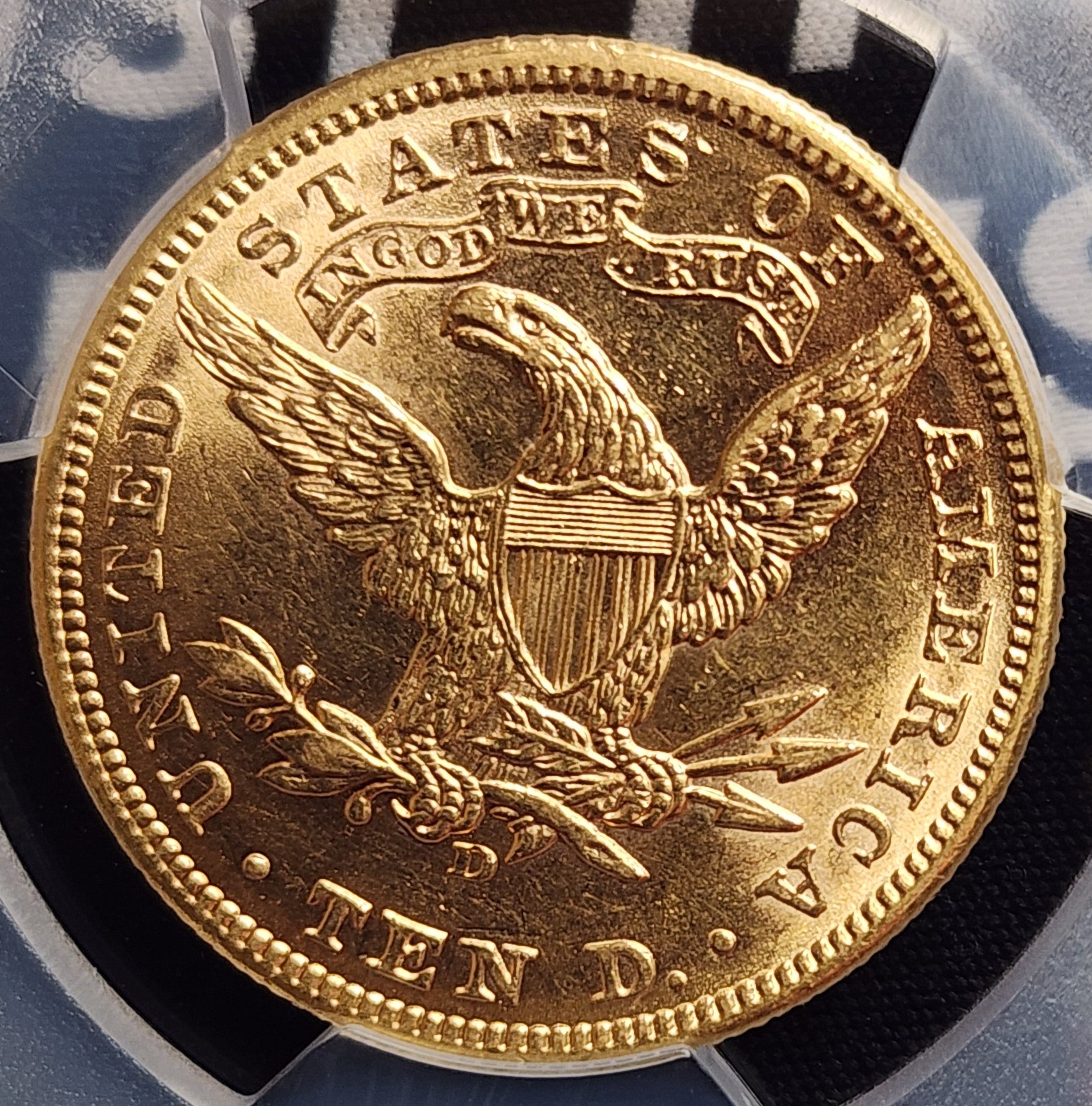 1906-D $10 Gold Liberty Eagle, PCGS AU-58, Gold Coin, Store Sale#G0088.