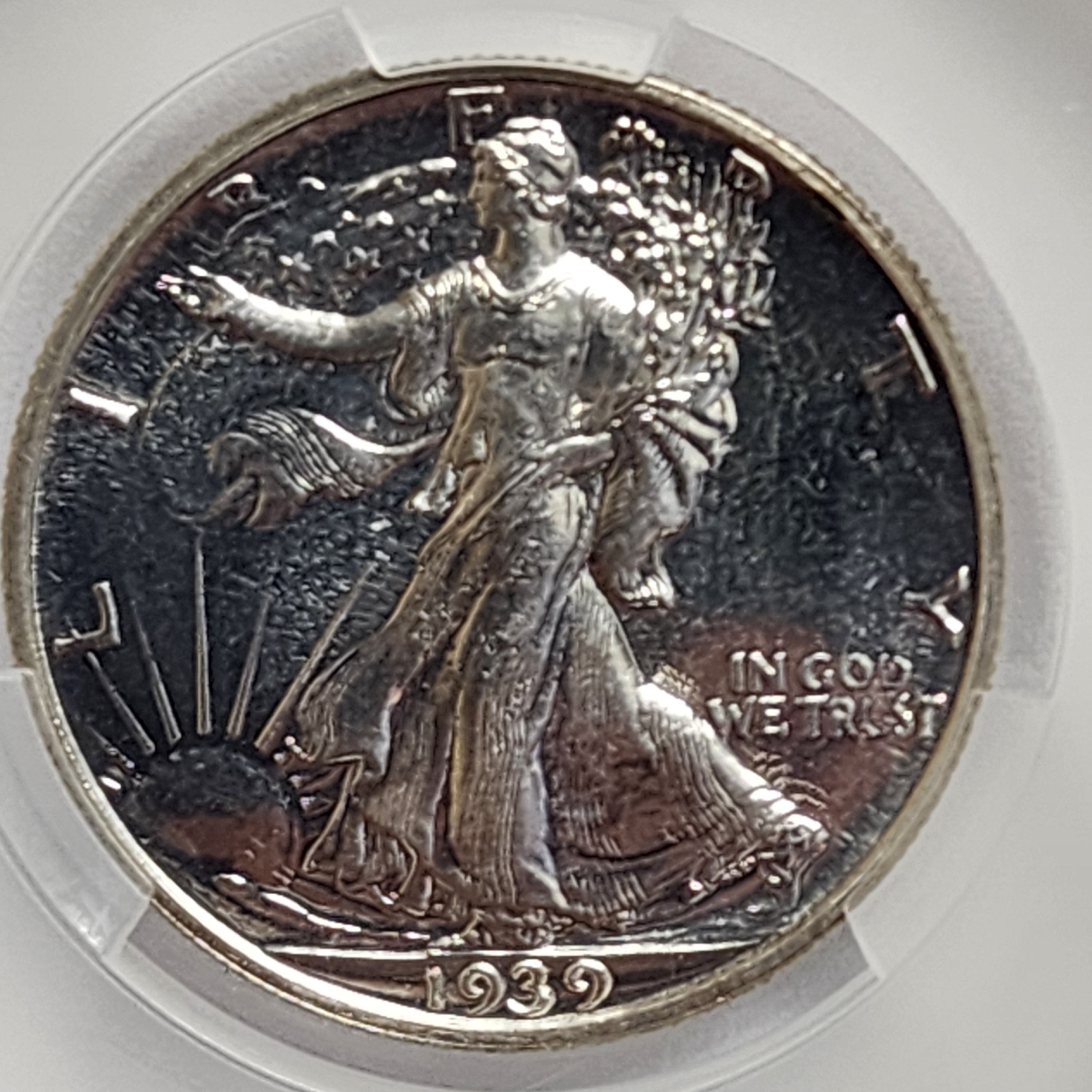 1939 Walking Liberty Silver Half Dollar, Proof Strike, CAC PF64, Store Sale #GHR092.