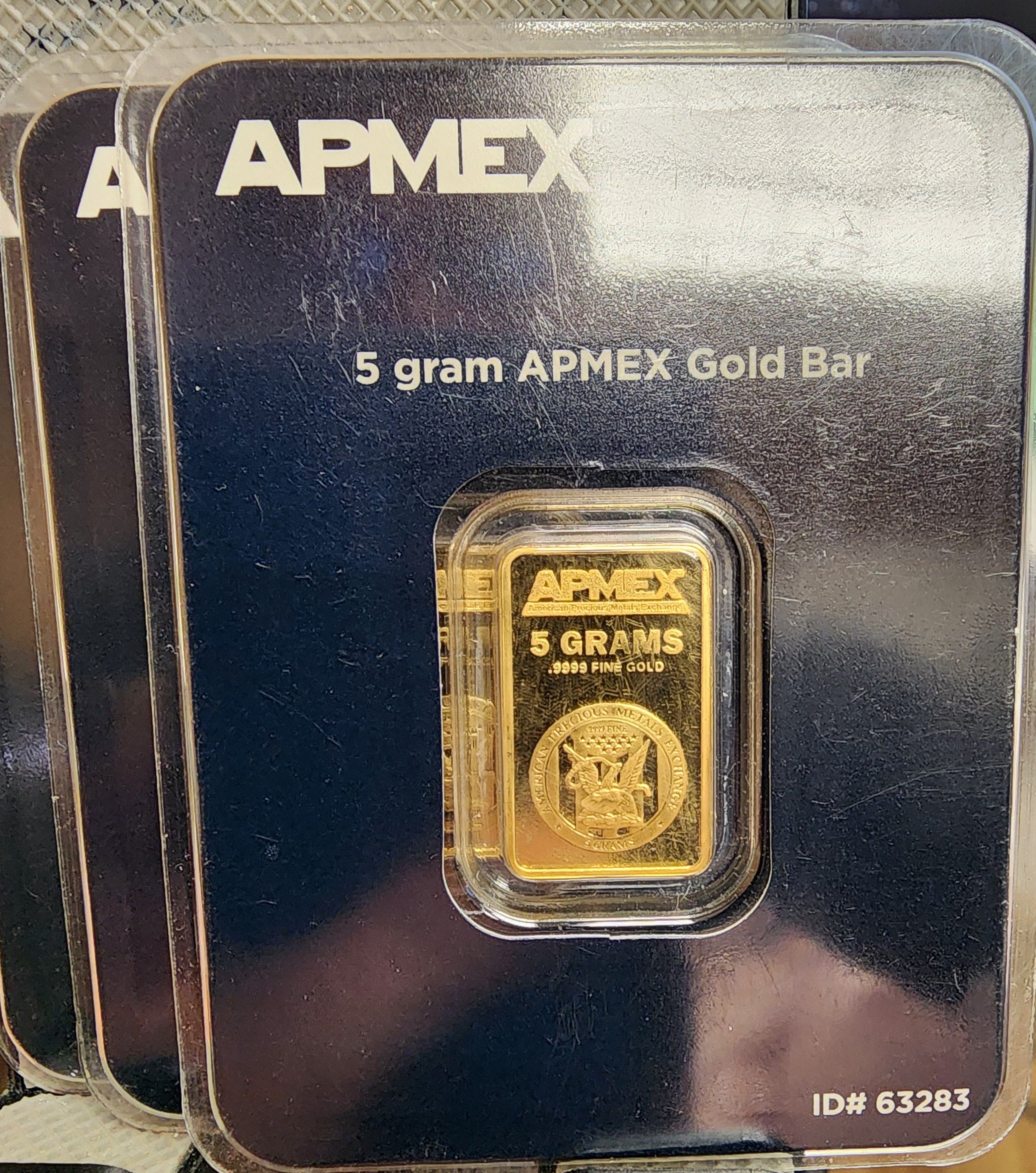 5 Grams Apmex, Pure Gold Bar, Verified with Sigma. 999.9 Gold bars, Store #G0045.