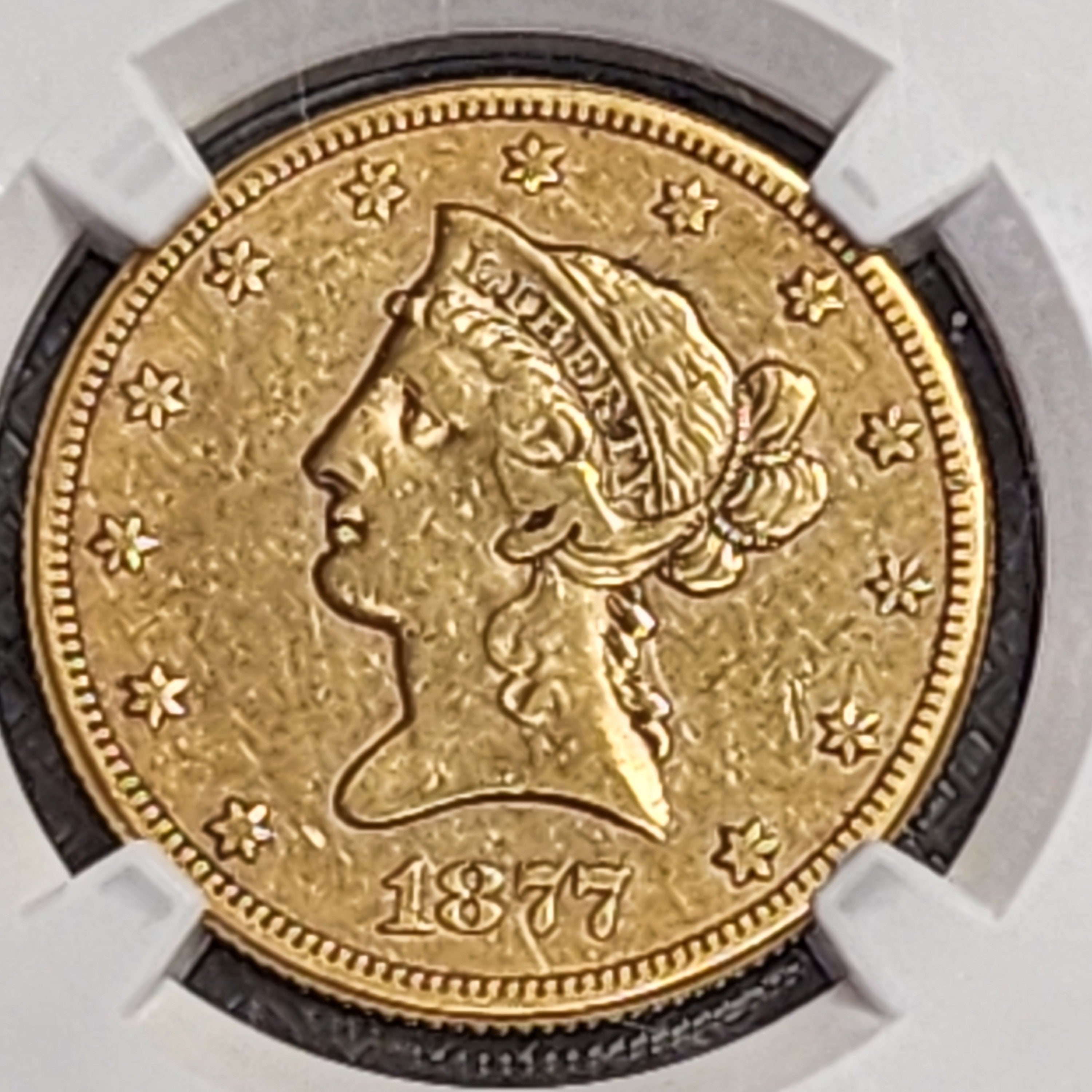 1877-CC $10 Gold Eagle, Pre-1933 Coinage. "Carson City", NGC XF-40, Store #G0176