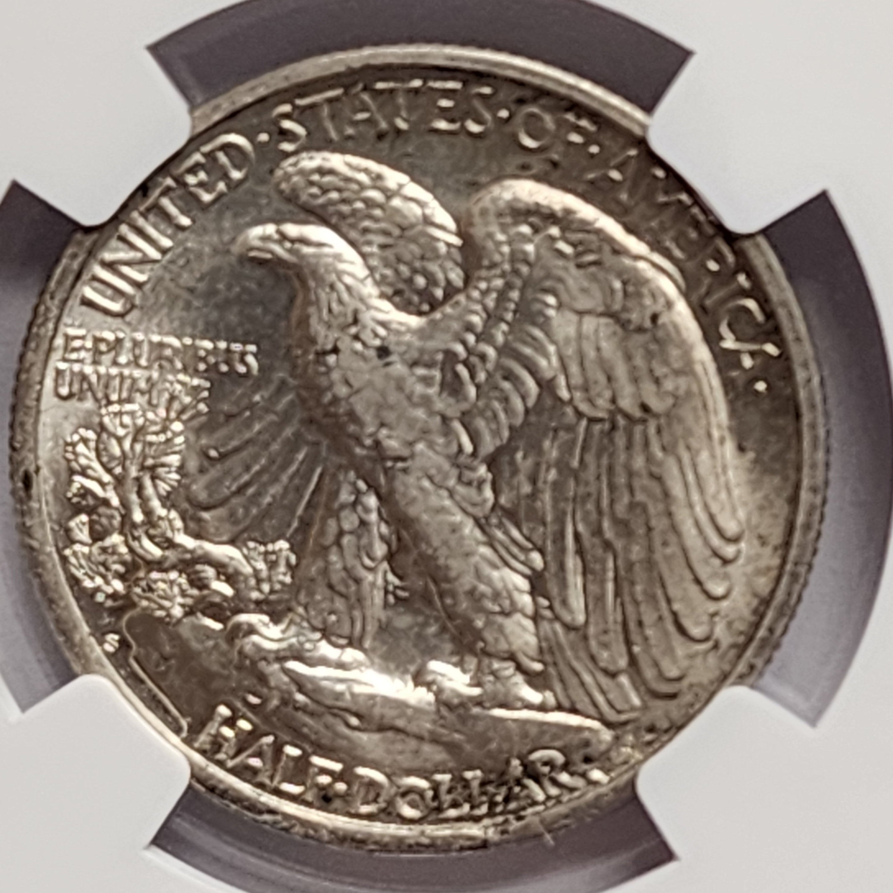 1917-S Walking Liberty Silver Half Dollar, (reverse) NGC AU-58, Store Sale #GHR091.