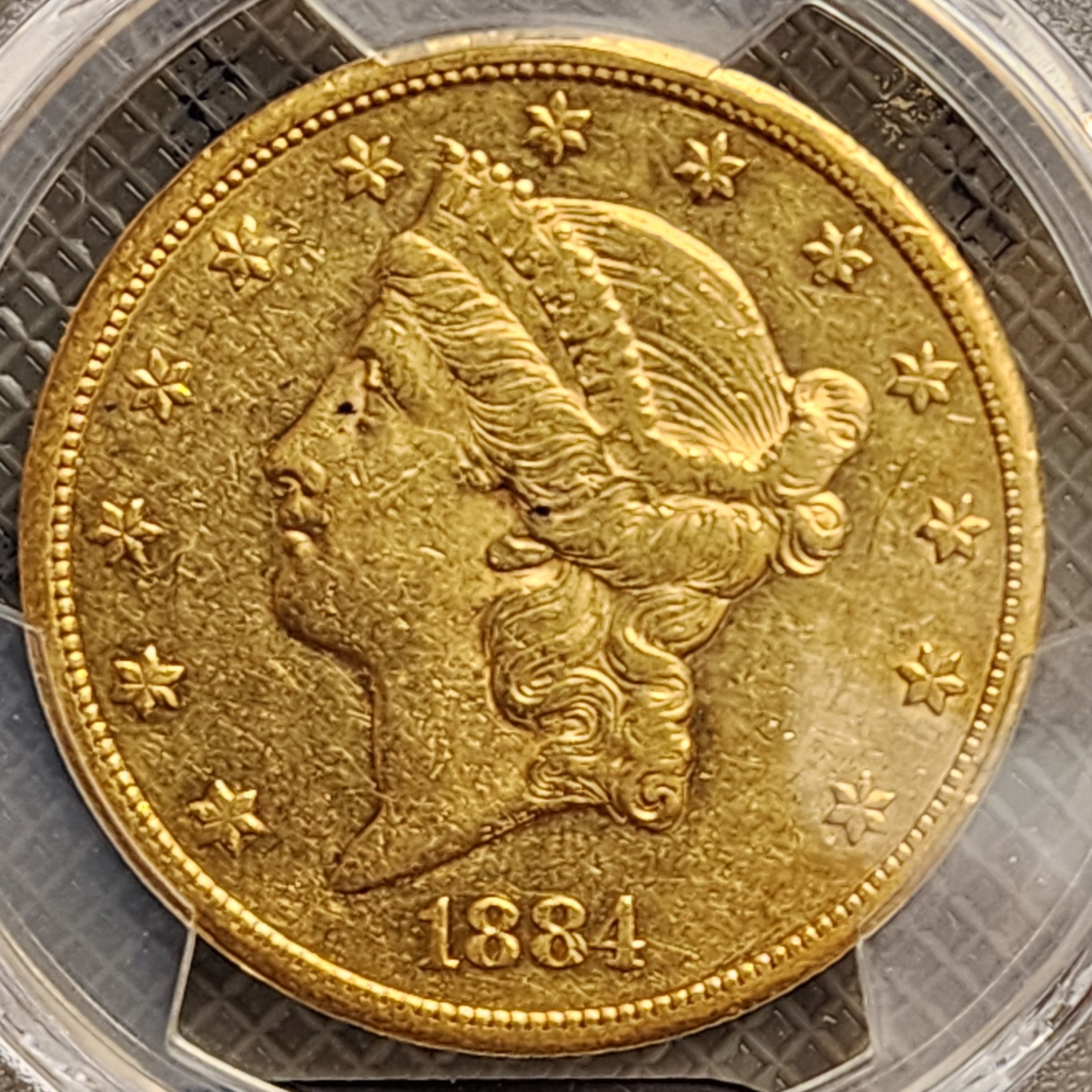 1884-CC $20 Gold Liberty Double Eagle, PCGS AU-50, Store Sale #G0115.