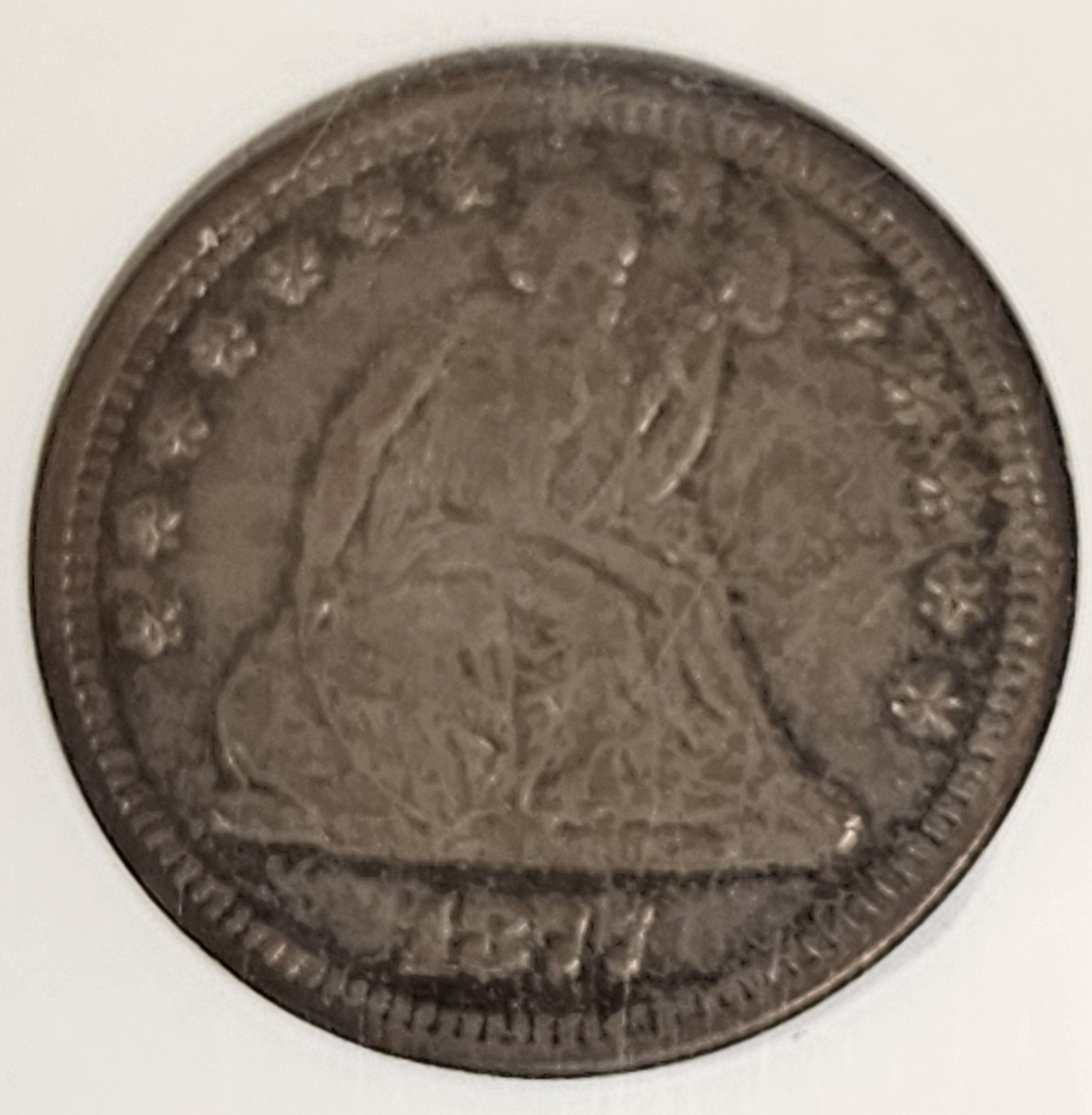 1877-S Seated Liberty Silver Quarter., NGC AU-55, Store SALE #QR1442.