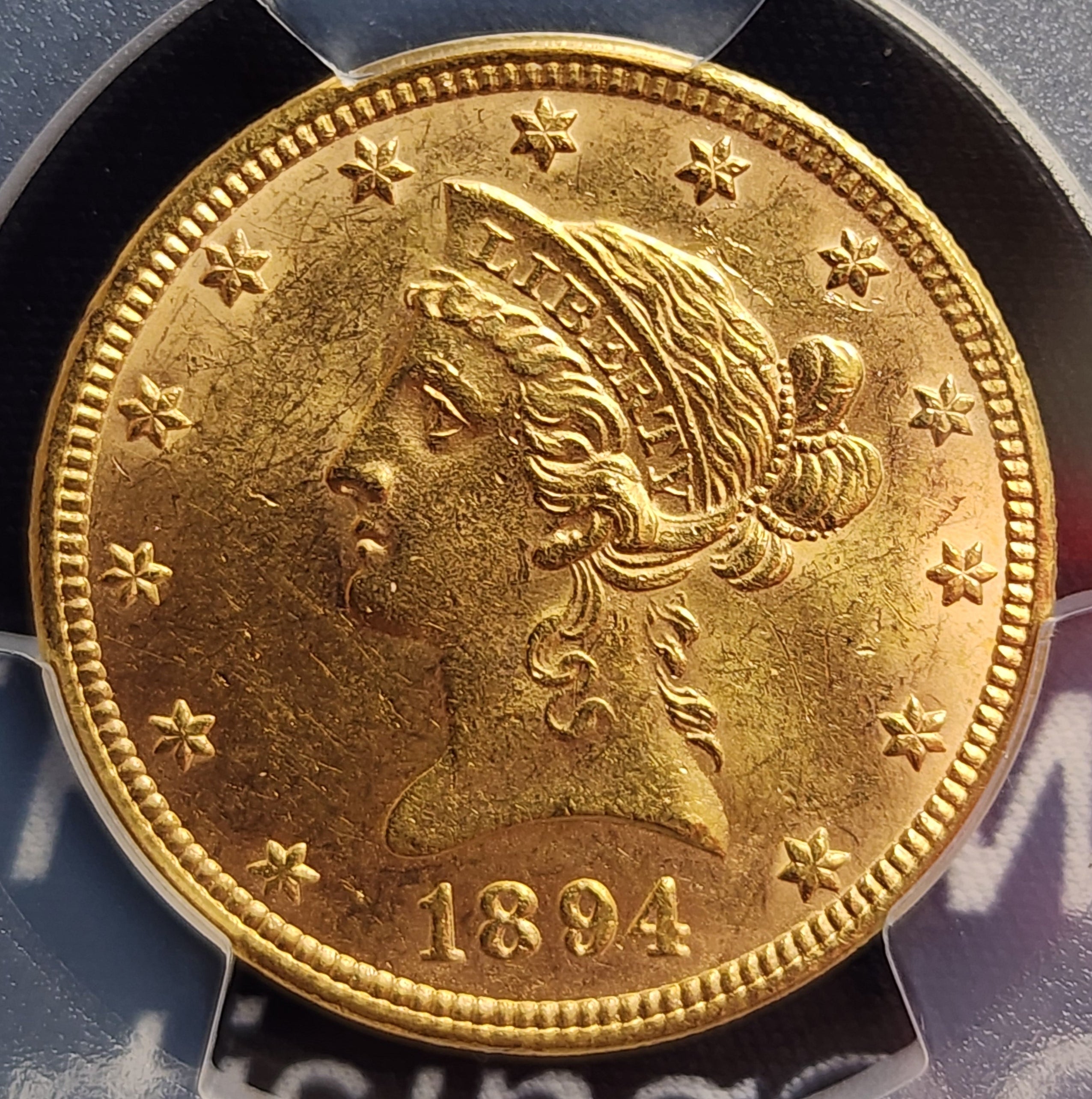 1894 $10 Gold Liberty Eagle, PCGS MS-62, Gold Coin, Store Sale#G0084.