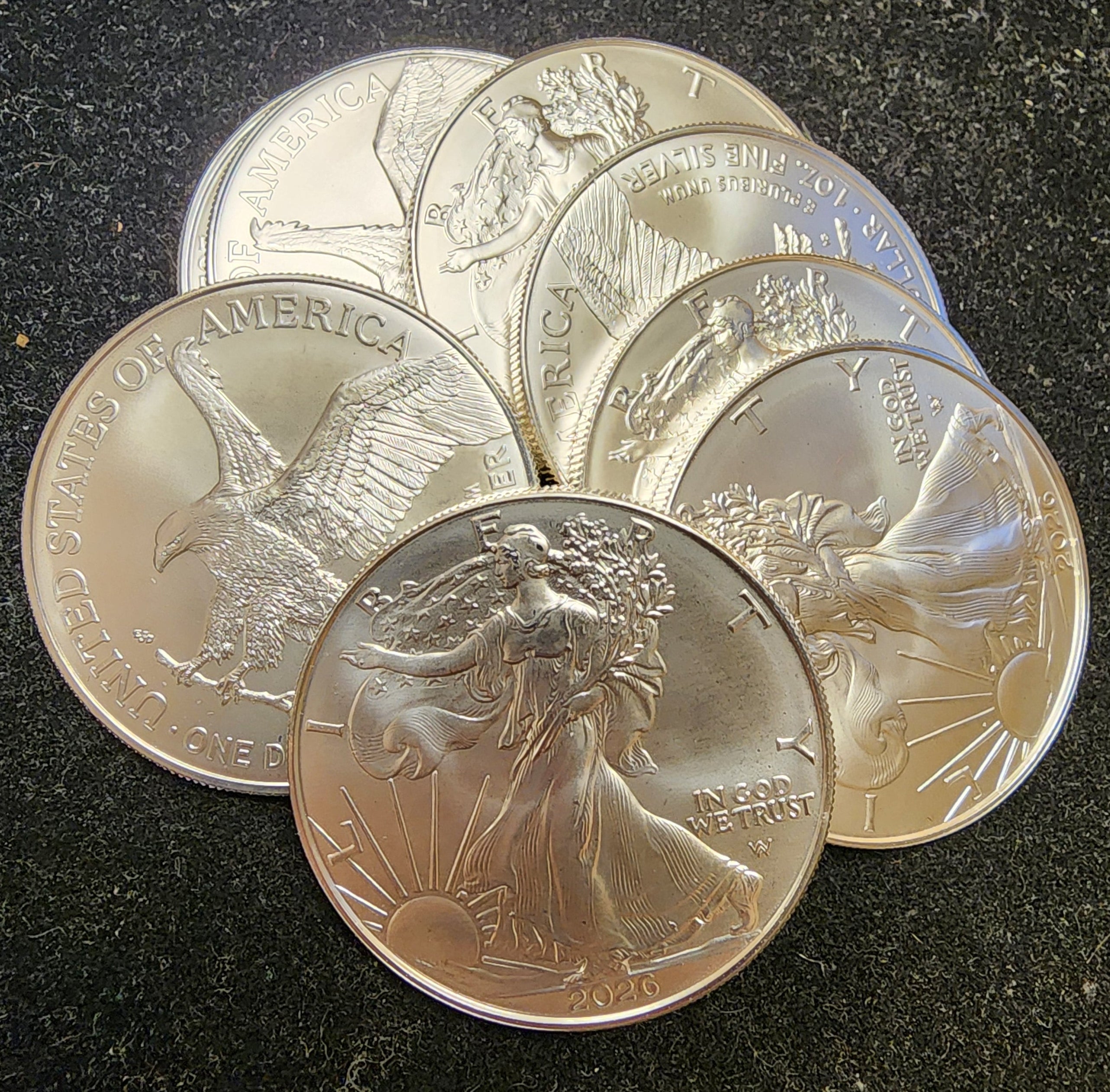 2026 American Silver Eagle, Fresh Inventory, New from Original Roll.