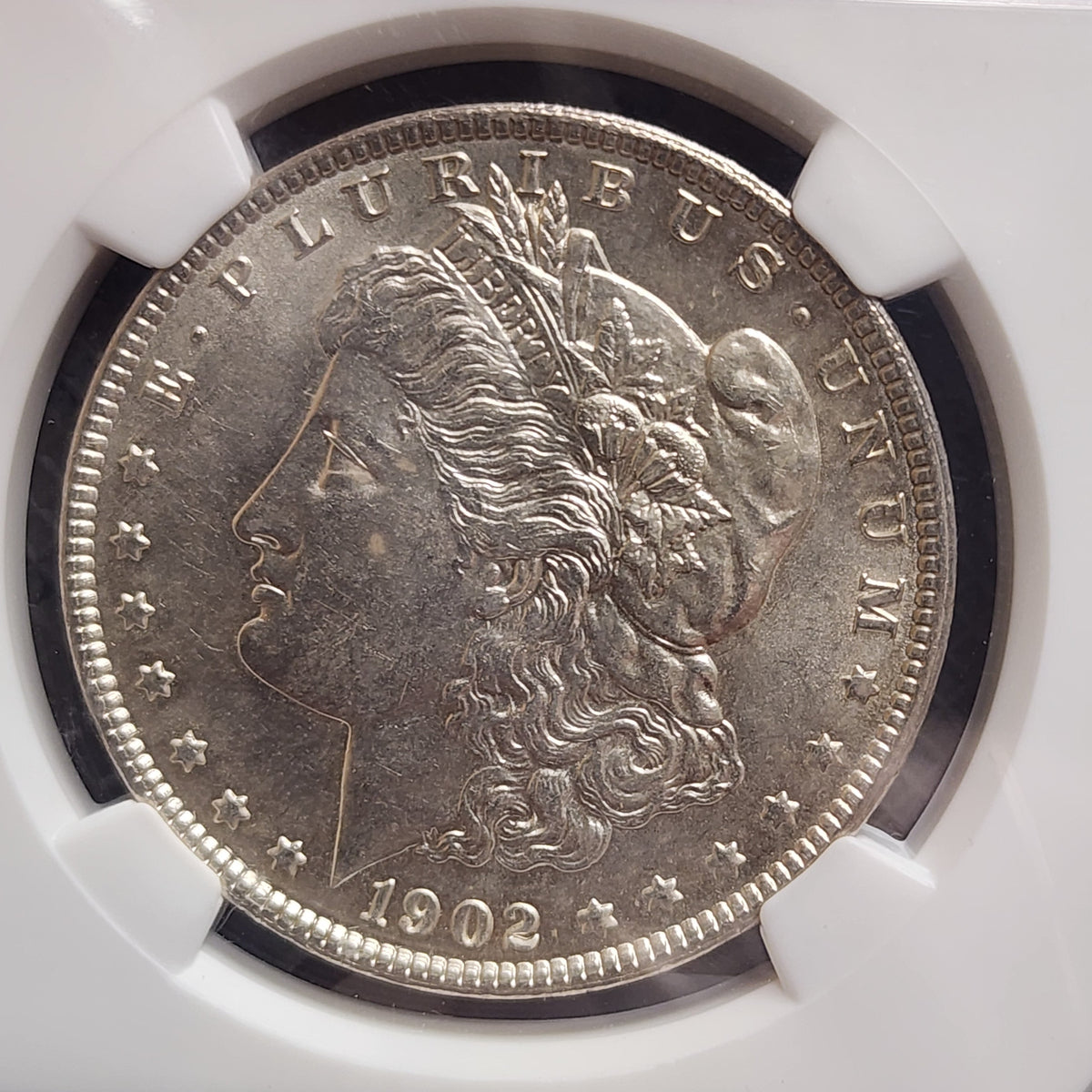 1902 Morgan Silver Dollar, NGC MS-63, Uncirculated Coin, Store #DR0617