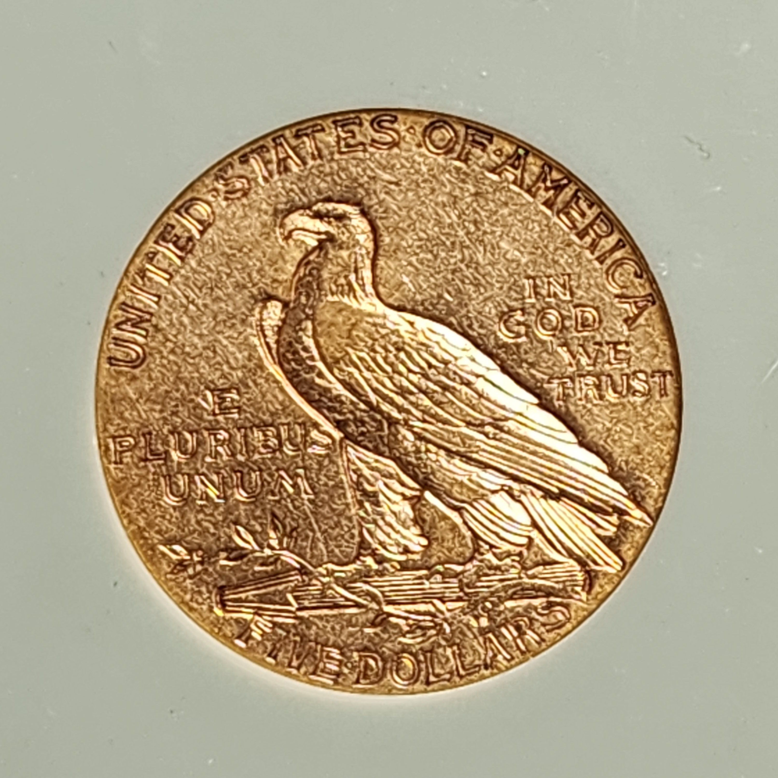 1911-S $5 Gold Indian, Quarter Eagle, Nice Extra Fine Circulated Coin, Store Sale #G0170.