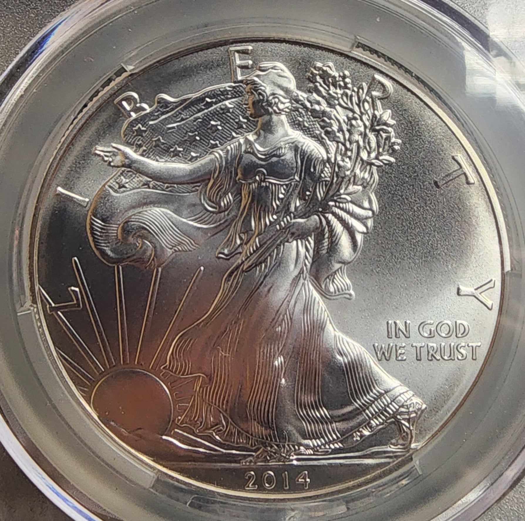 2014 American Silver Eagle, CAC Graded MS-70., Nice, Store #AE0148