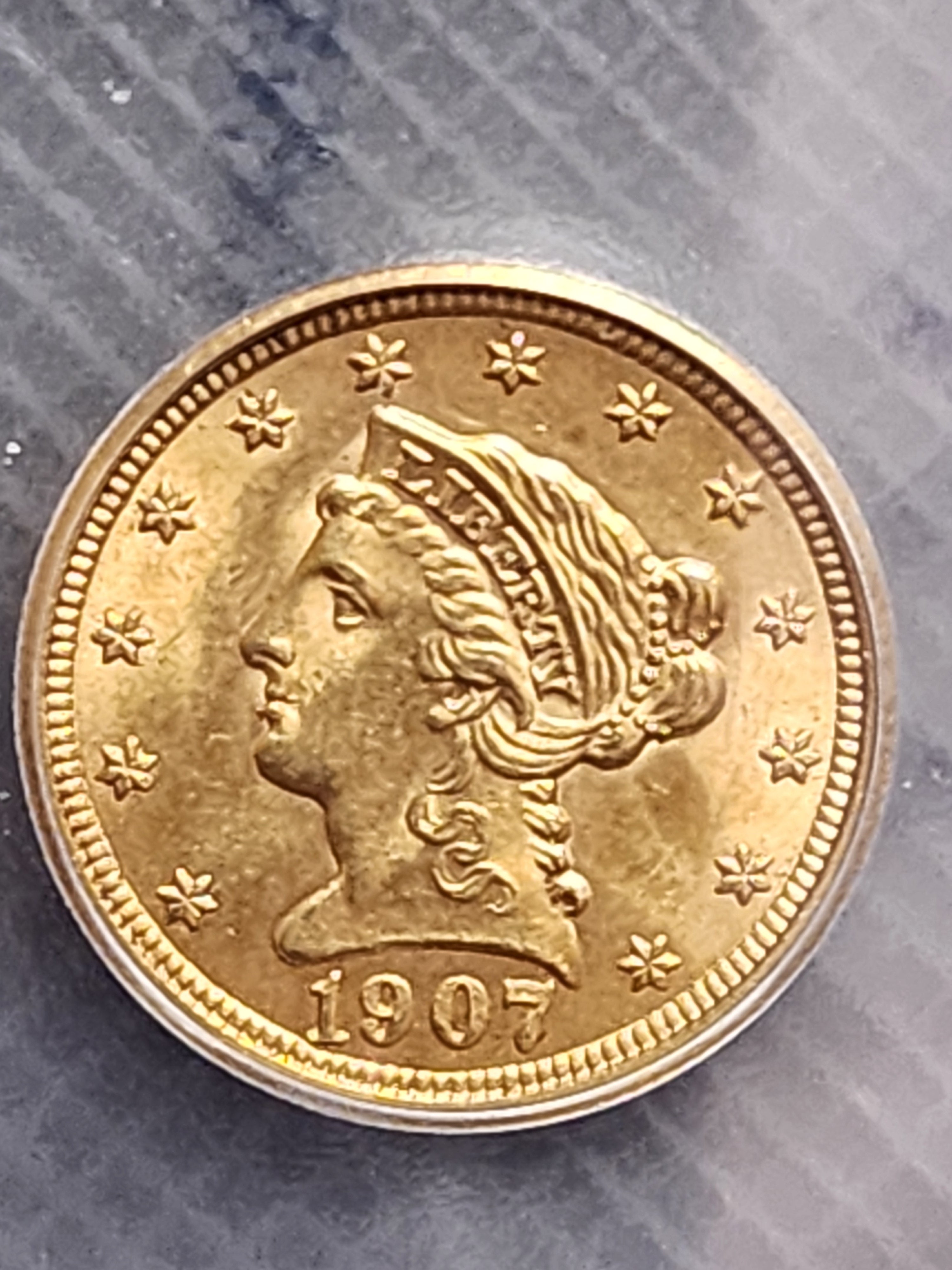 1907 $2.50 Quarter Gold Eagle, ICG MS65, Gold Coin, Store Sale#G0104.