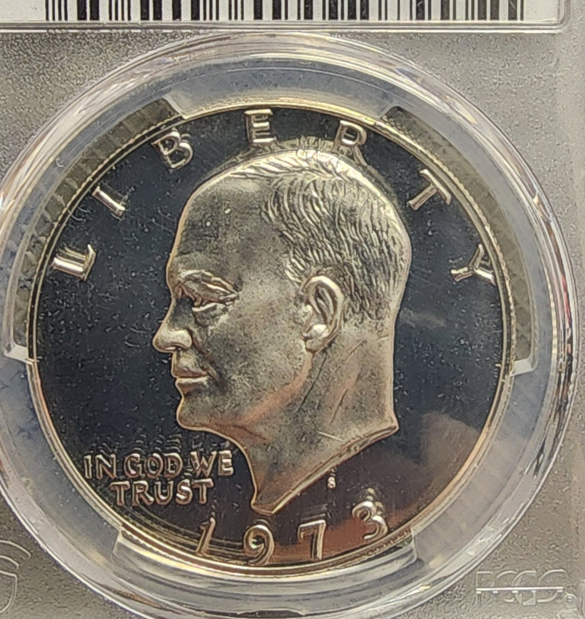1973-S Eisenhower Silver Dollar., PCGS PR70, DCAM., Store #GDR0231.