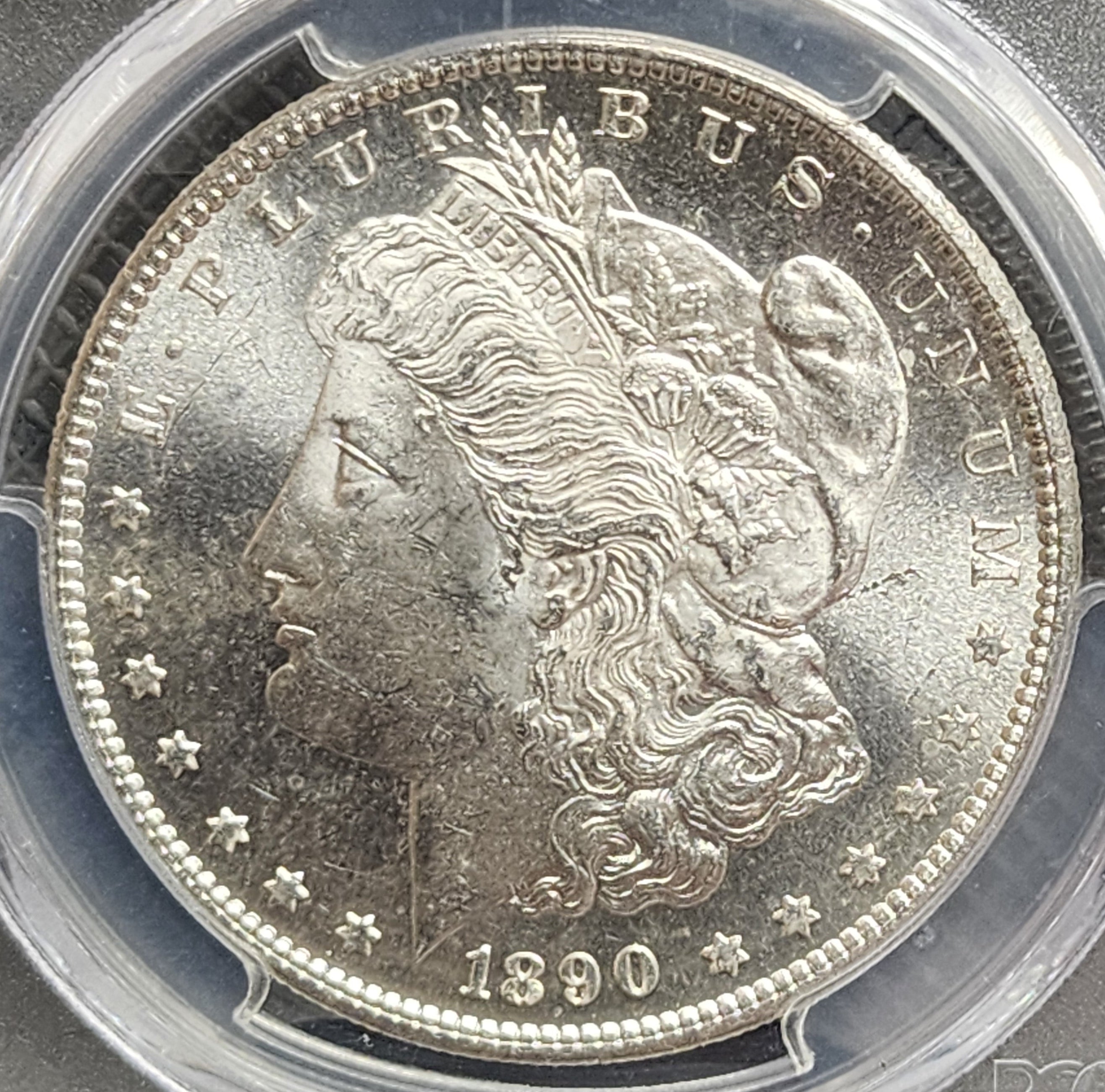 1890-S Morgan Silver Dollar, PCGS MS-63, Uncirculated Coin, Store #DR0592.