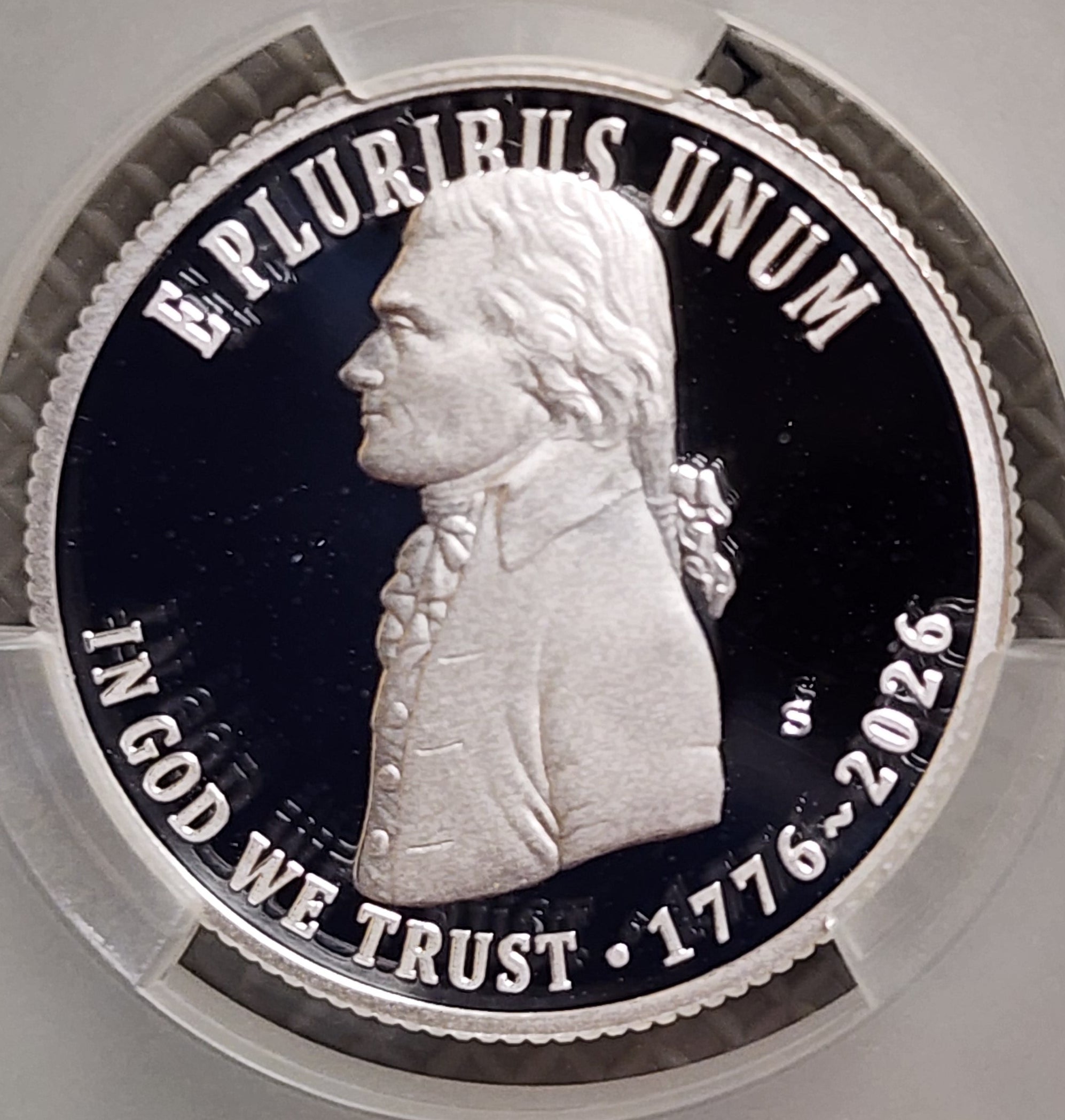 1776-2026-S Silver, Declaration of Independence Quarter, CAC PR-70, Store#QR1943.