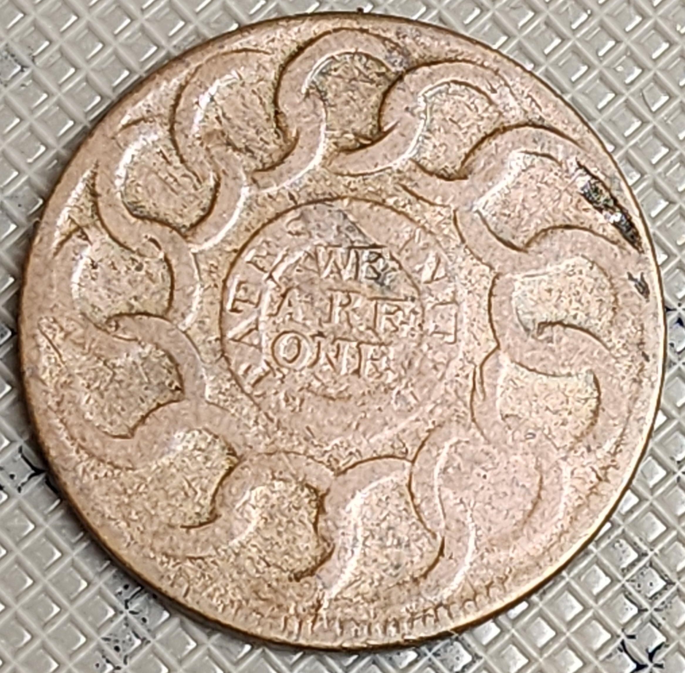 1787 Fugio Cent, Early American Copper. Very Good Circulated Coin. Store #CT1174