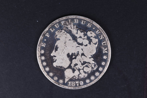 1879-CC Morgan Silver Dollar. Well Circulated Coin. Store #07737