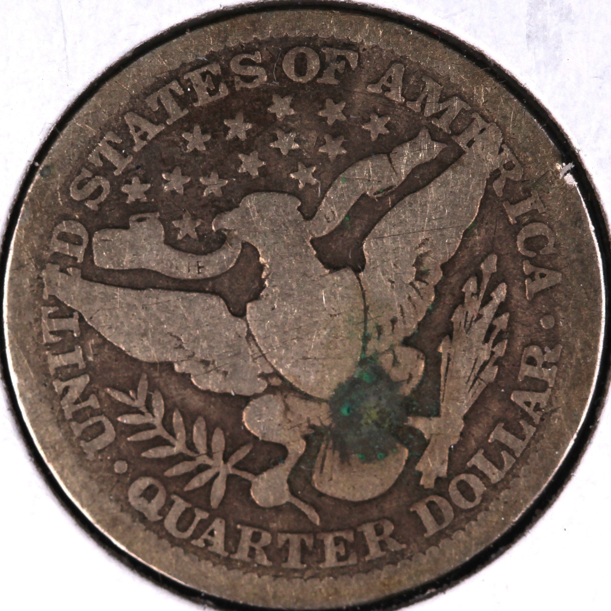 1909 Barber Quarter, Good+ Circulated Coin, Store #07892