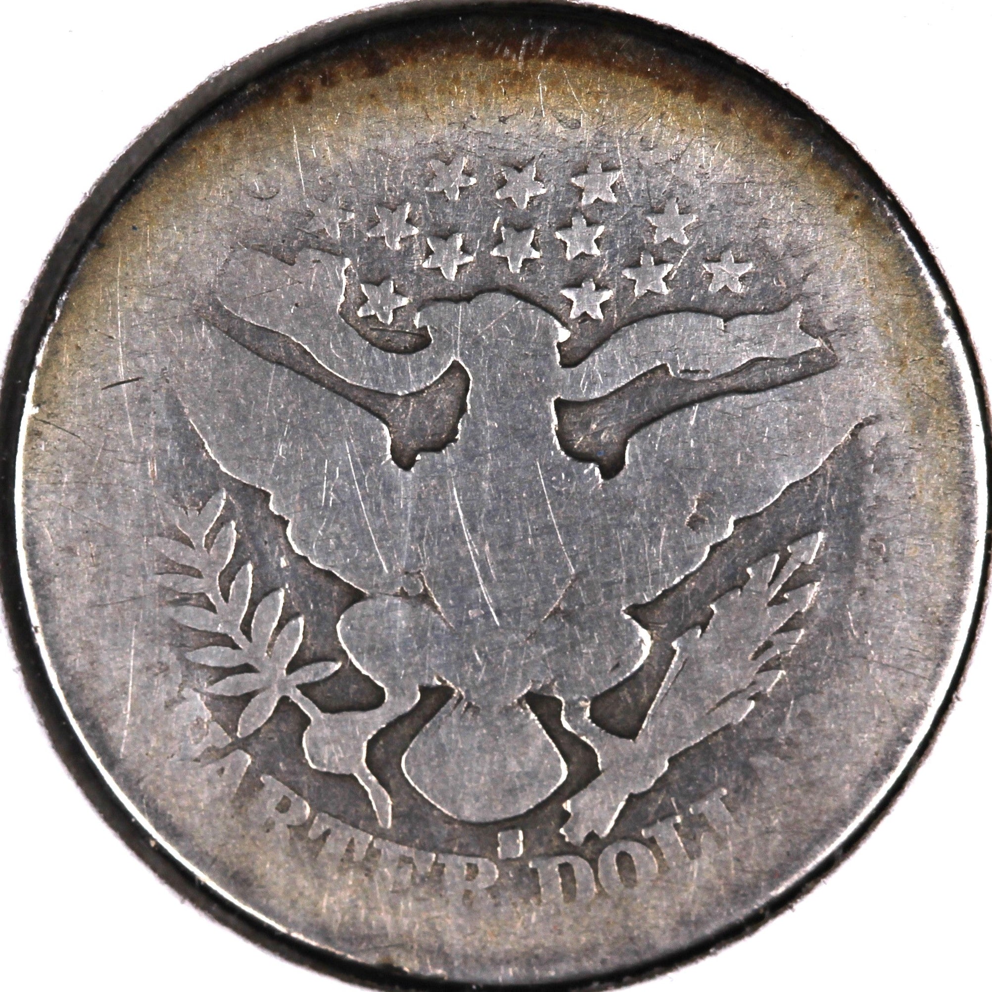 1911-S Barber Silver Quarter, About Good Circulated Coin, Store #QR1529