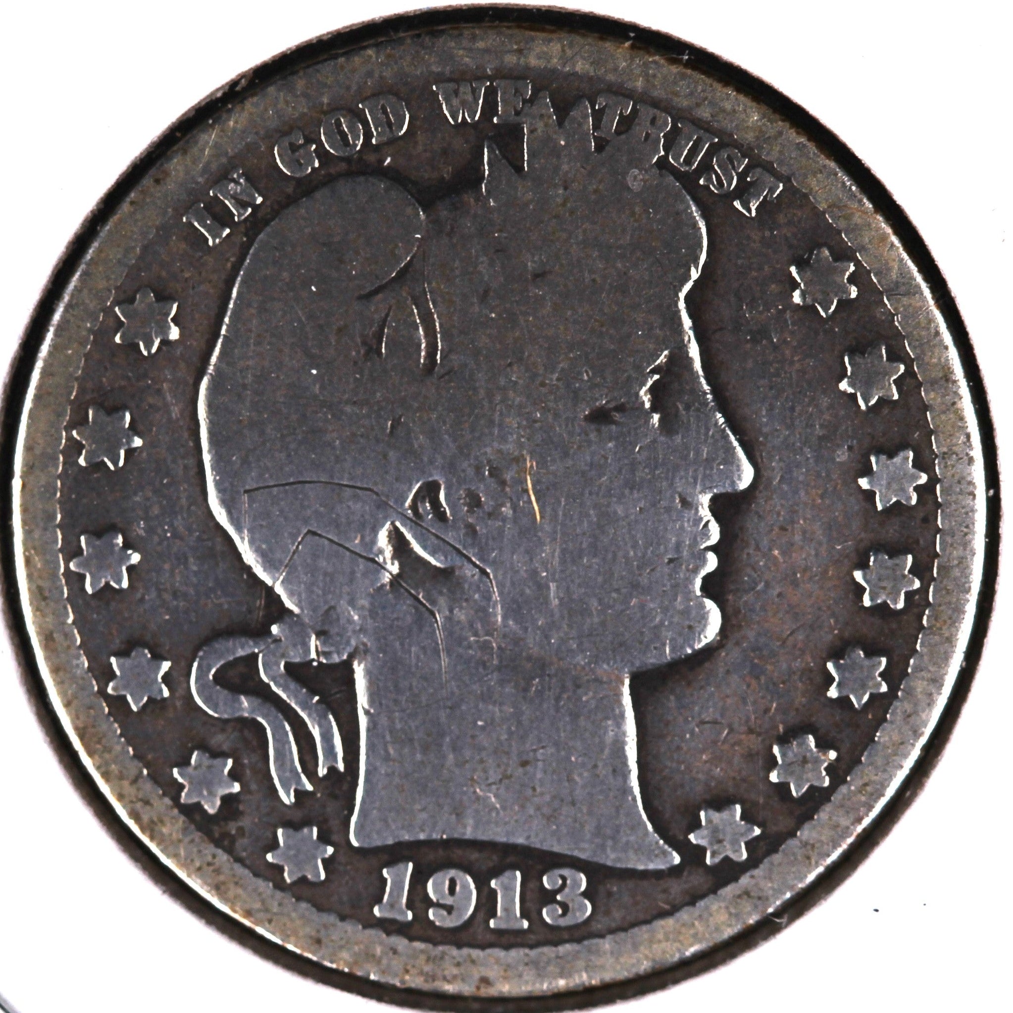 1913-D Barber Quarter, About Good Circulated Coin, Store #07957