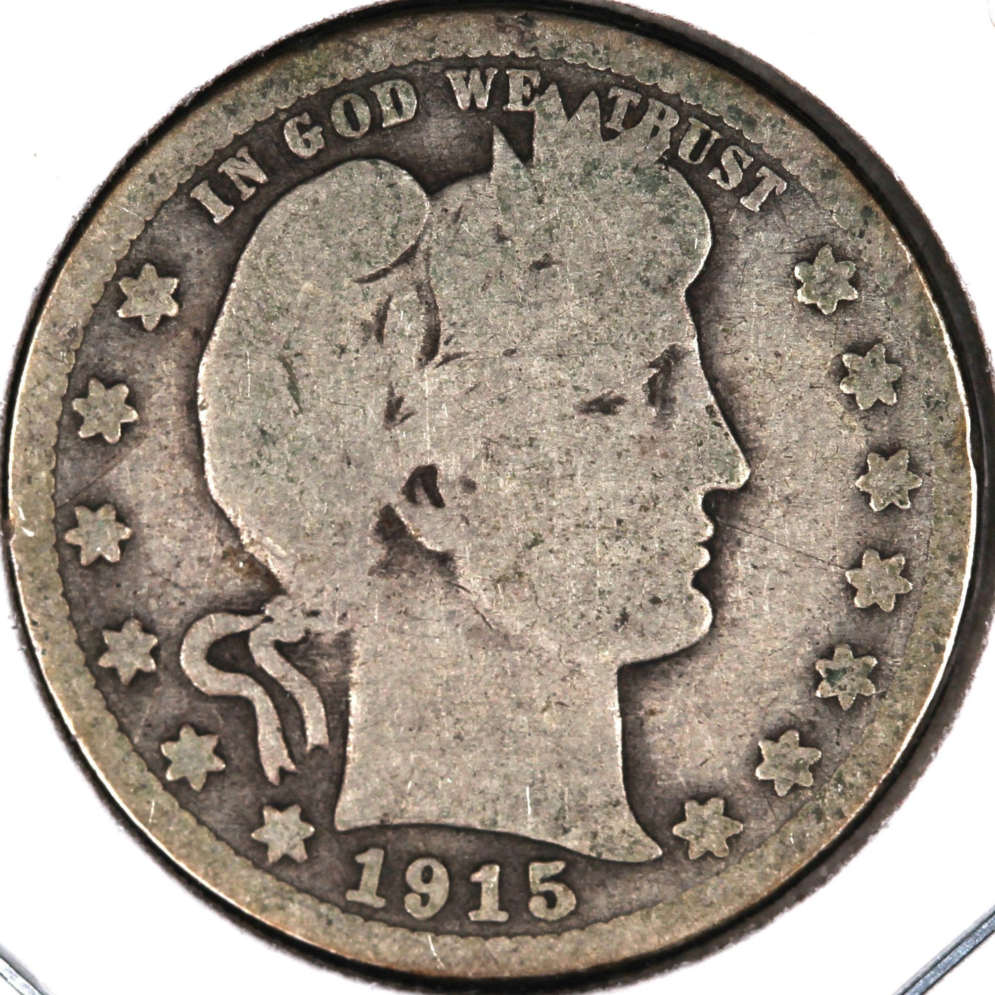 1915 Barber Quarter, Good Circulated Coin, Store #07995