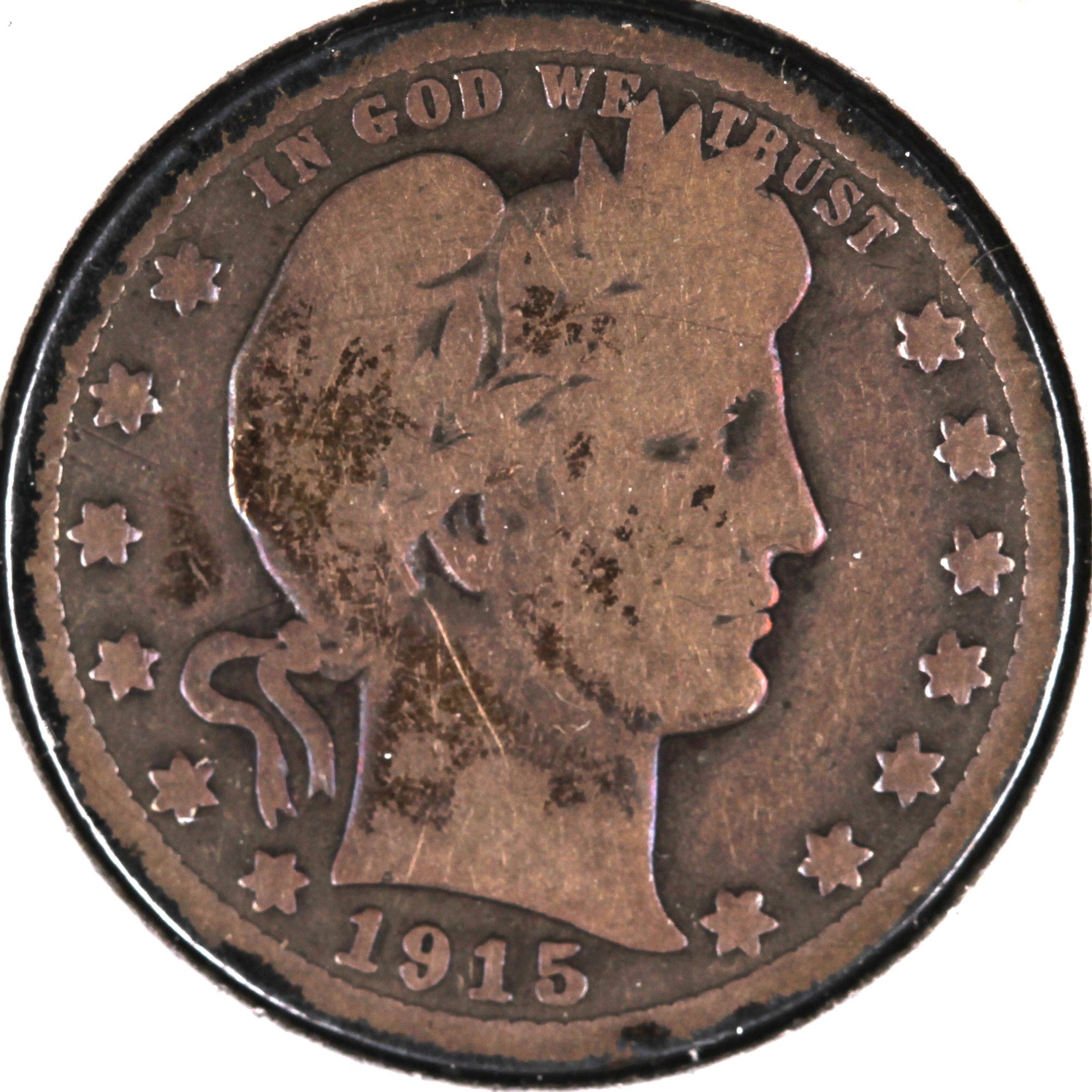 1915 Barber Quarter, Good Circulated Coin, Store #08000