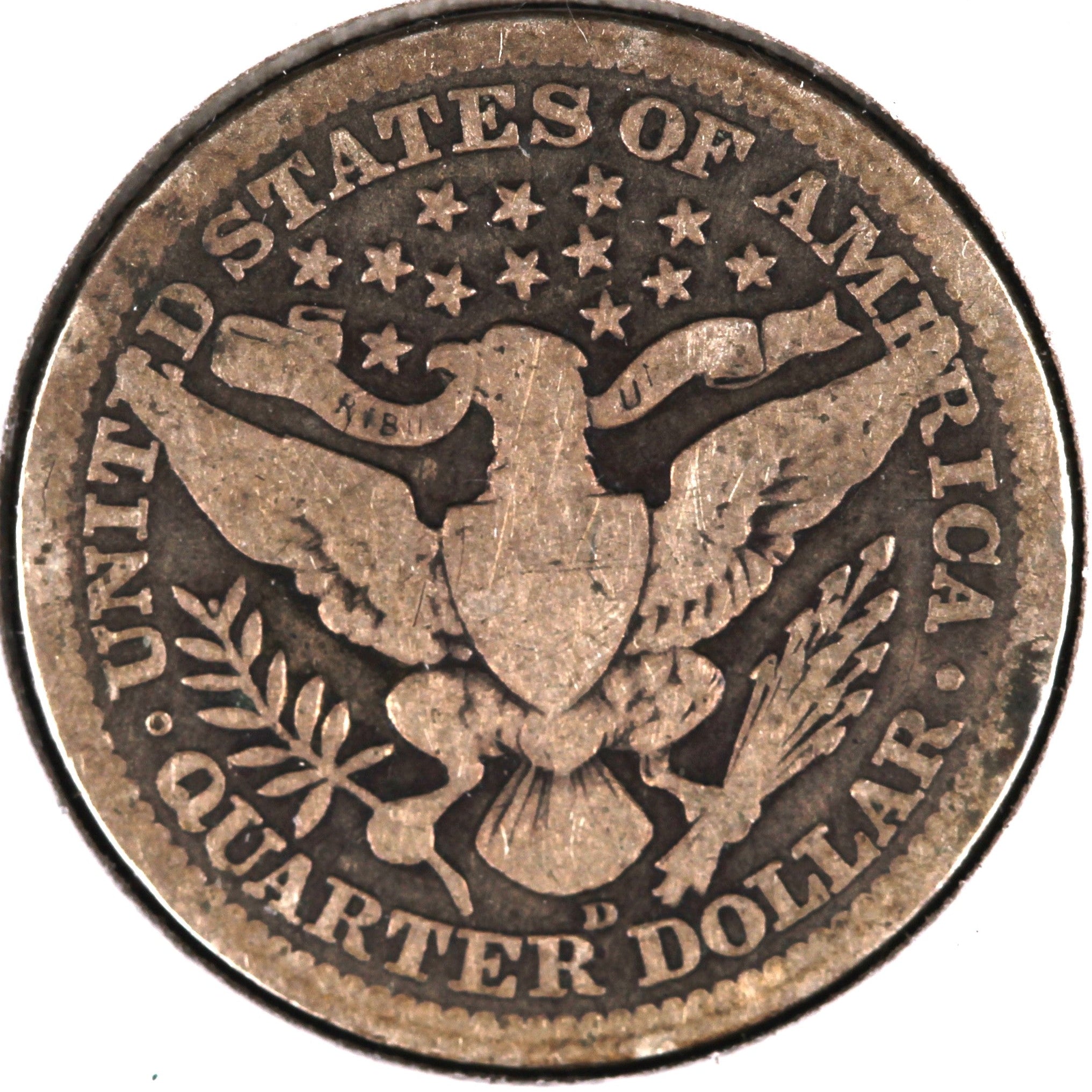 1915-D Barber Quarter, Good Circulated Coin, Store #08009