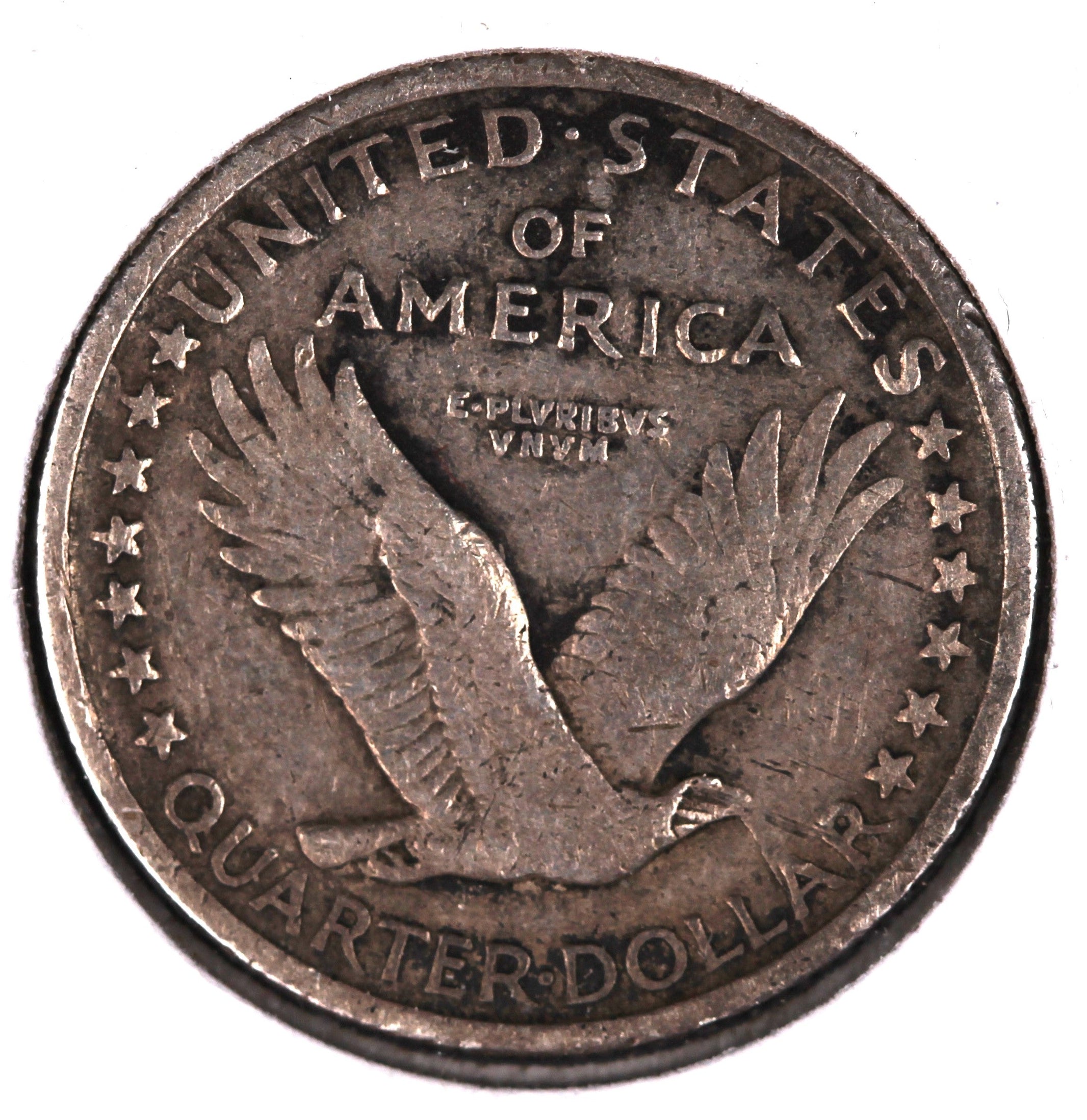 1917 T-1 Standing Liberty Silver Quarter. Extra Fine Circulated Coin. Store #QR1552