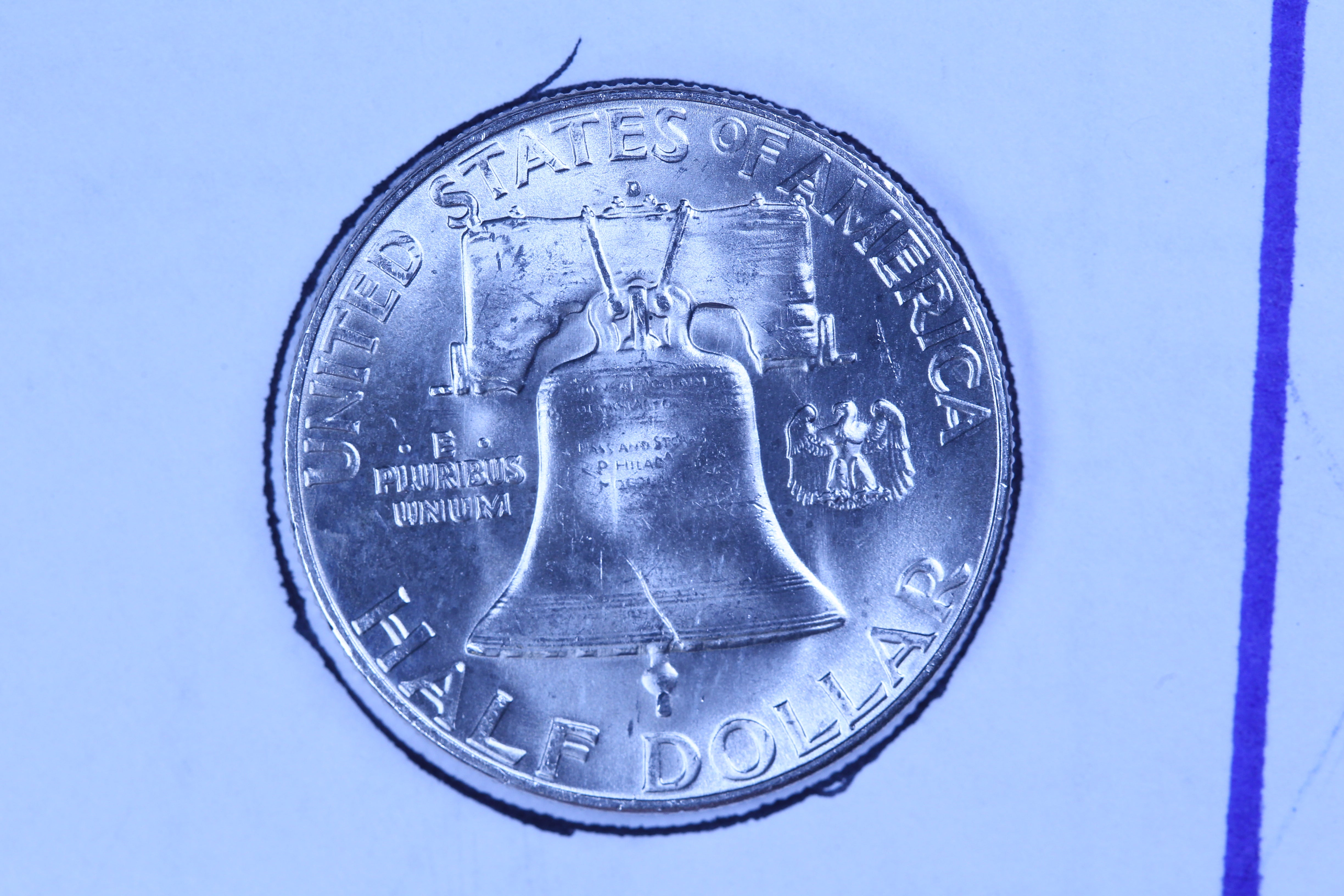 1952-D Franklin Half Dollar, Gem Uncirculated Collectible Coin. Store #10866