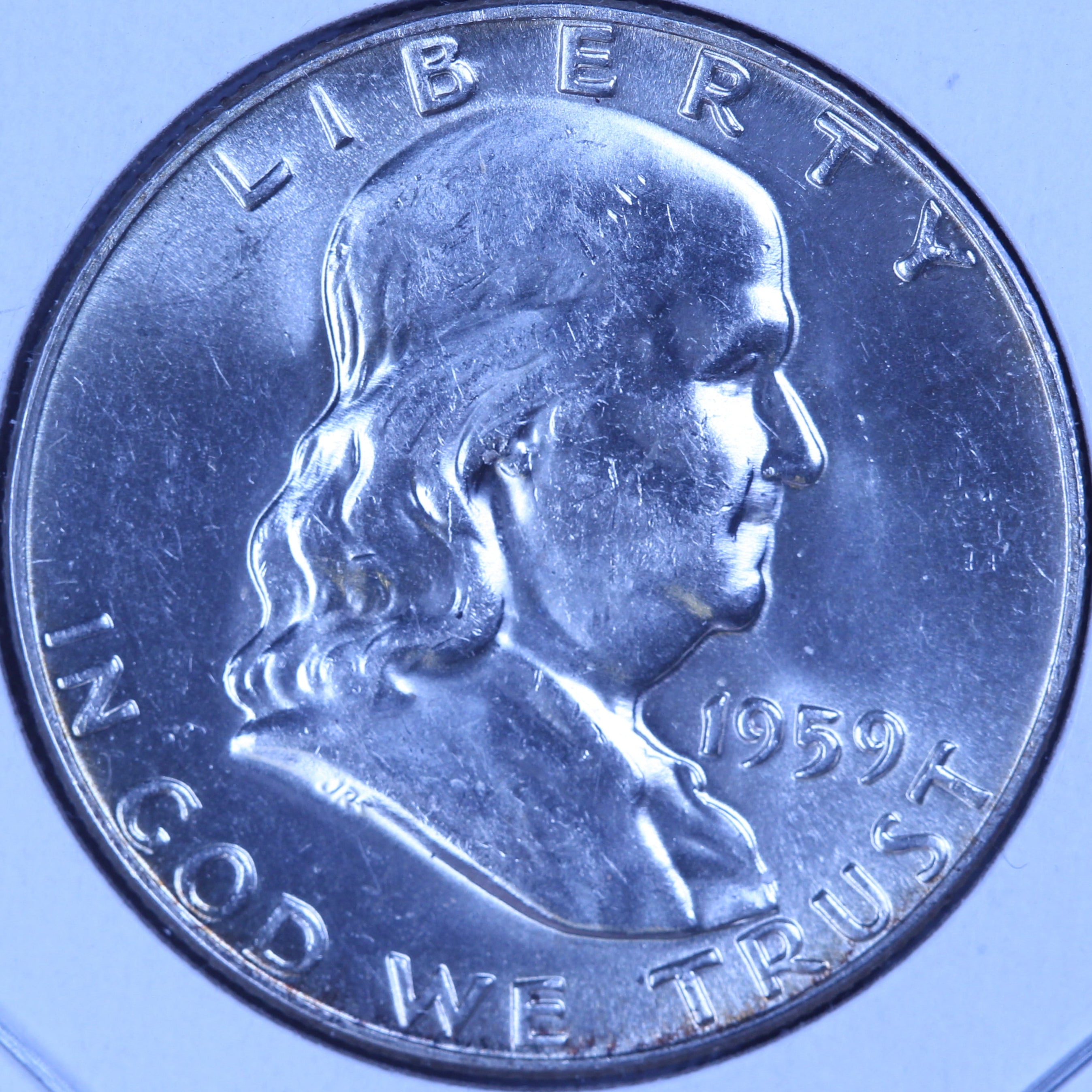 1959 Franklin Half Dollar, Mint State Uncirculated Coin, Store #10892