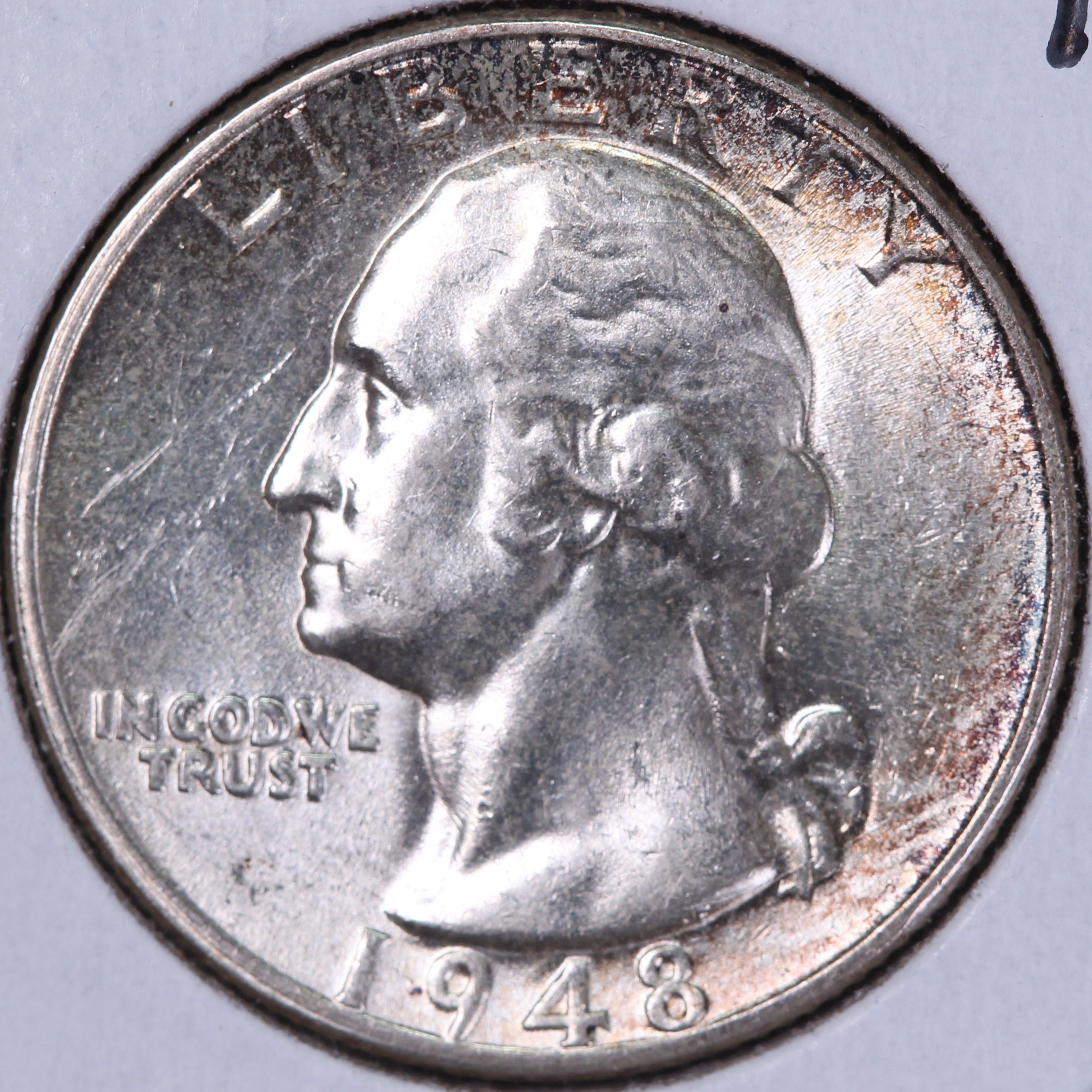 1948 Washington Quarter. Affordable Circulated Collectable Coin. Store # QR1729