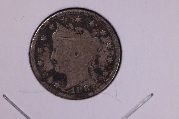 1884 Liberty Nickel. Circulated Collectible Coin. Store #11081