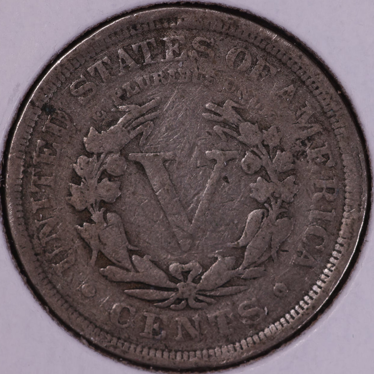 1908 Liberty Nickel. Good+ Circulated Coin. Store #11096