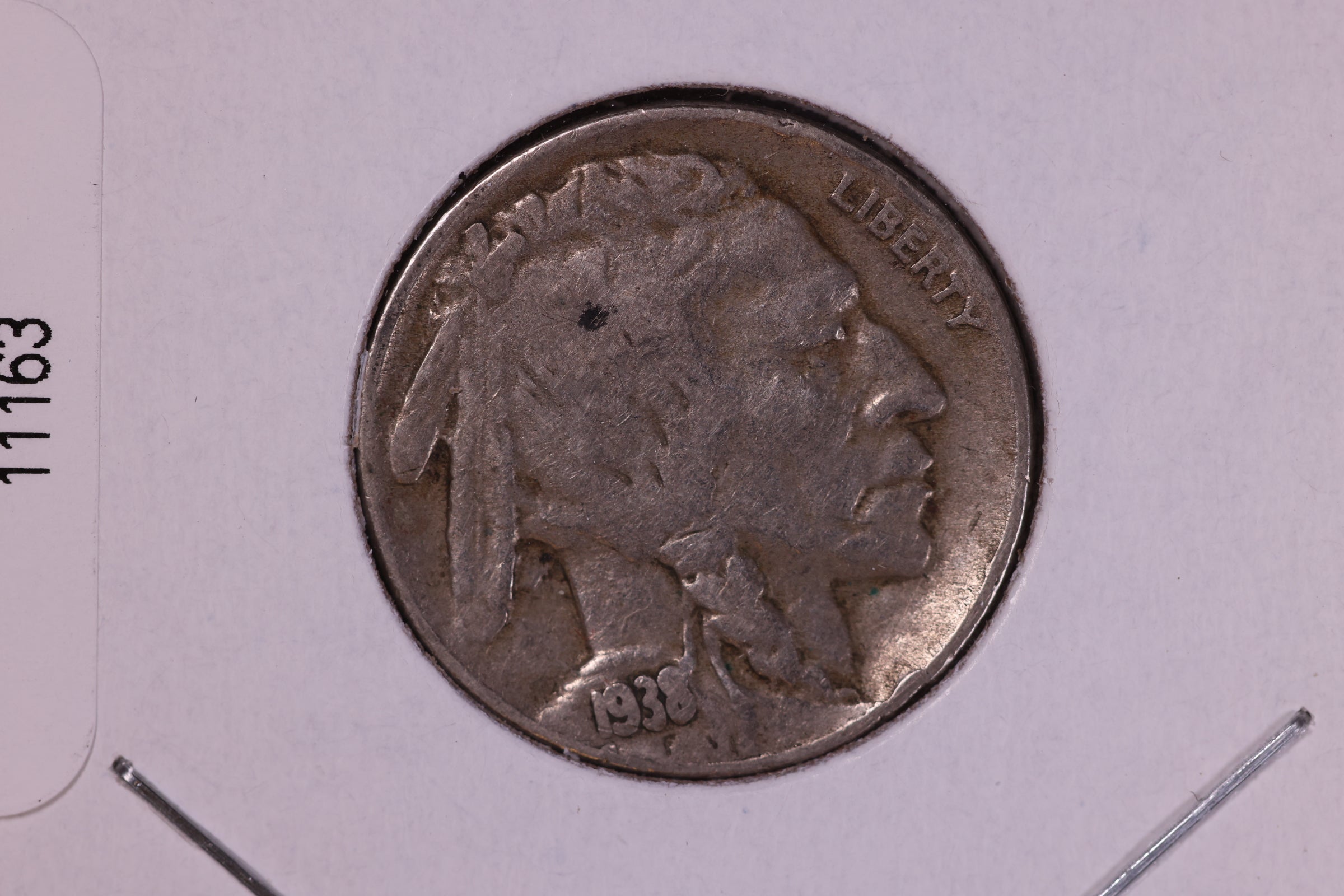 1938-D Buffalo Nickel. Affordable Circulated Coin. Store #11163