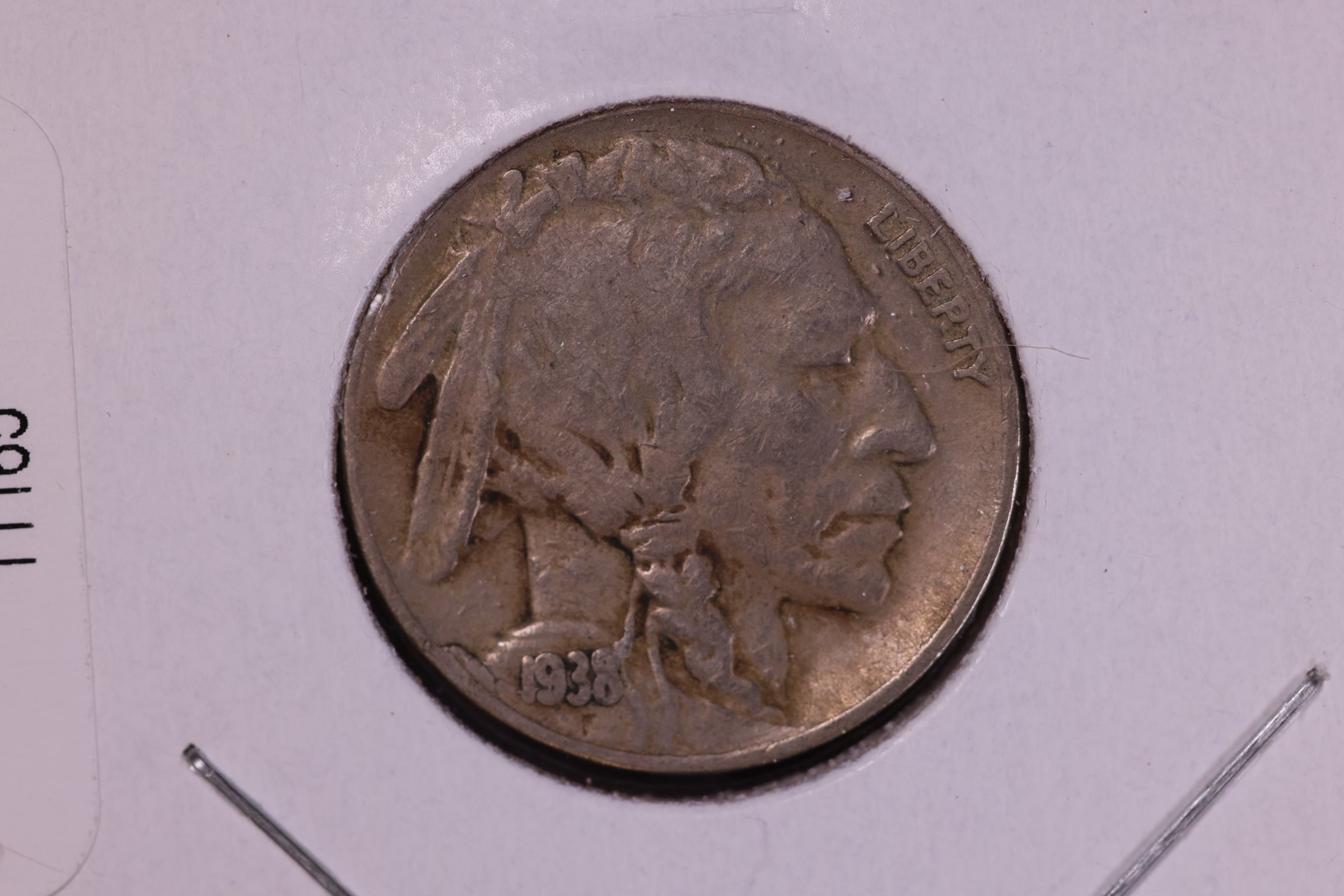 1938-D Buffalo Nickel. Affordable Circulated Coin. Store #11165
