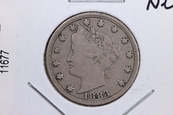 1883 Liberty Nickel, Circulated Collectible Coin, No Cents. Store #11677