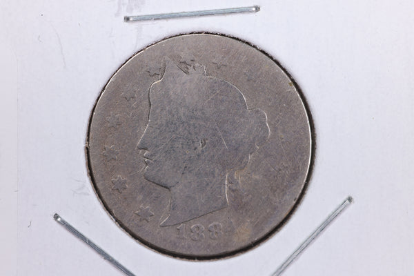 1884 Liberty Nickel, Circulated Collectible Coin. Store #11680