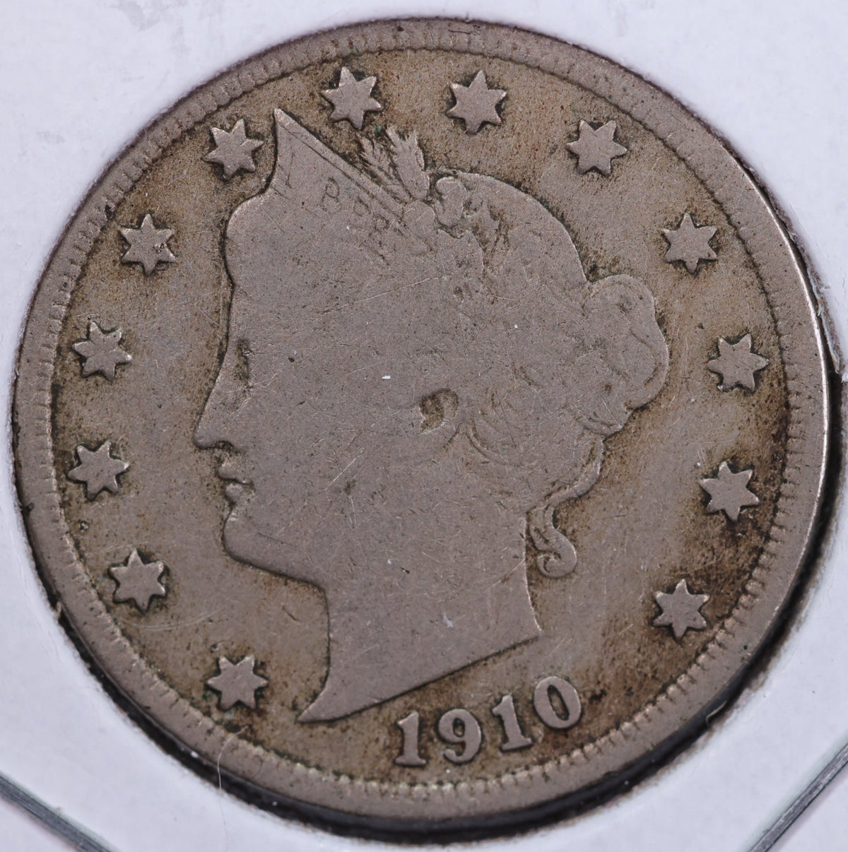 1910 Liberty Nickel, Circulated Collectible Coin. Store #NL488