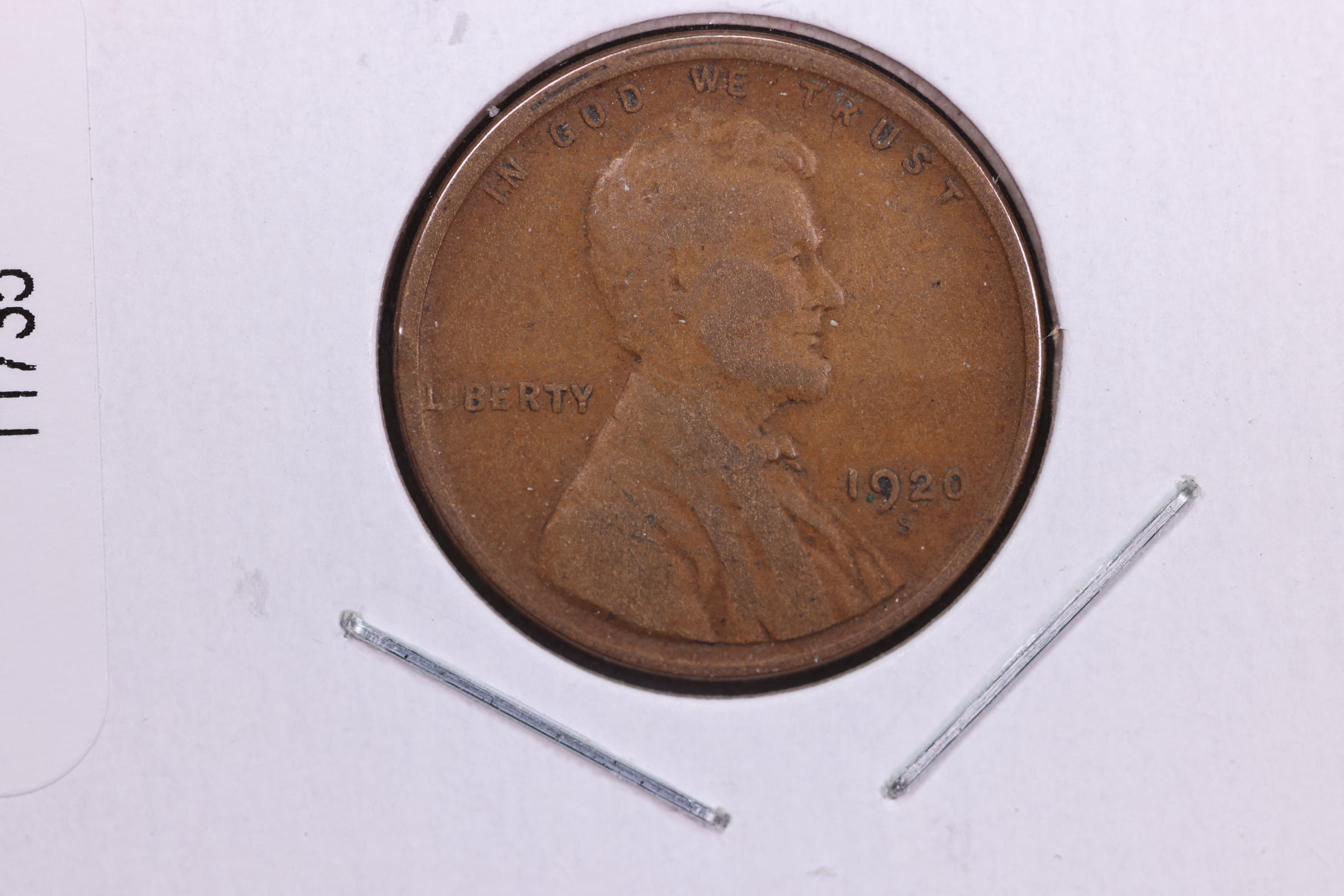 1920-S Lincoln Wheat Small Cent. Affordable Collectible Coin. Store # 11735