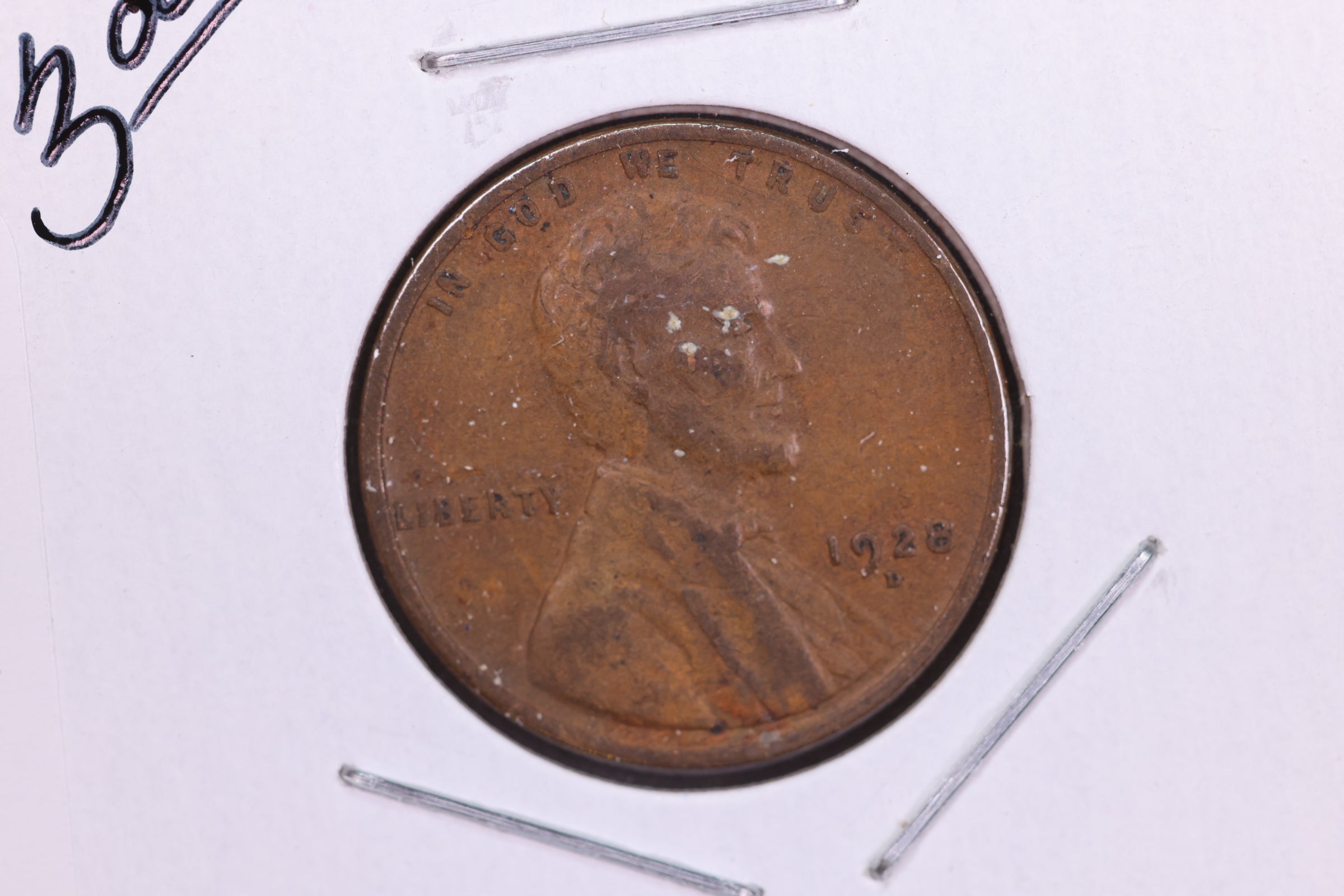 1928-D Lincoln Wheat Small Cent. Affordable Collectible Coin. Store # 11755