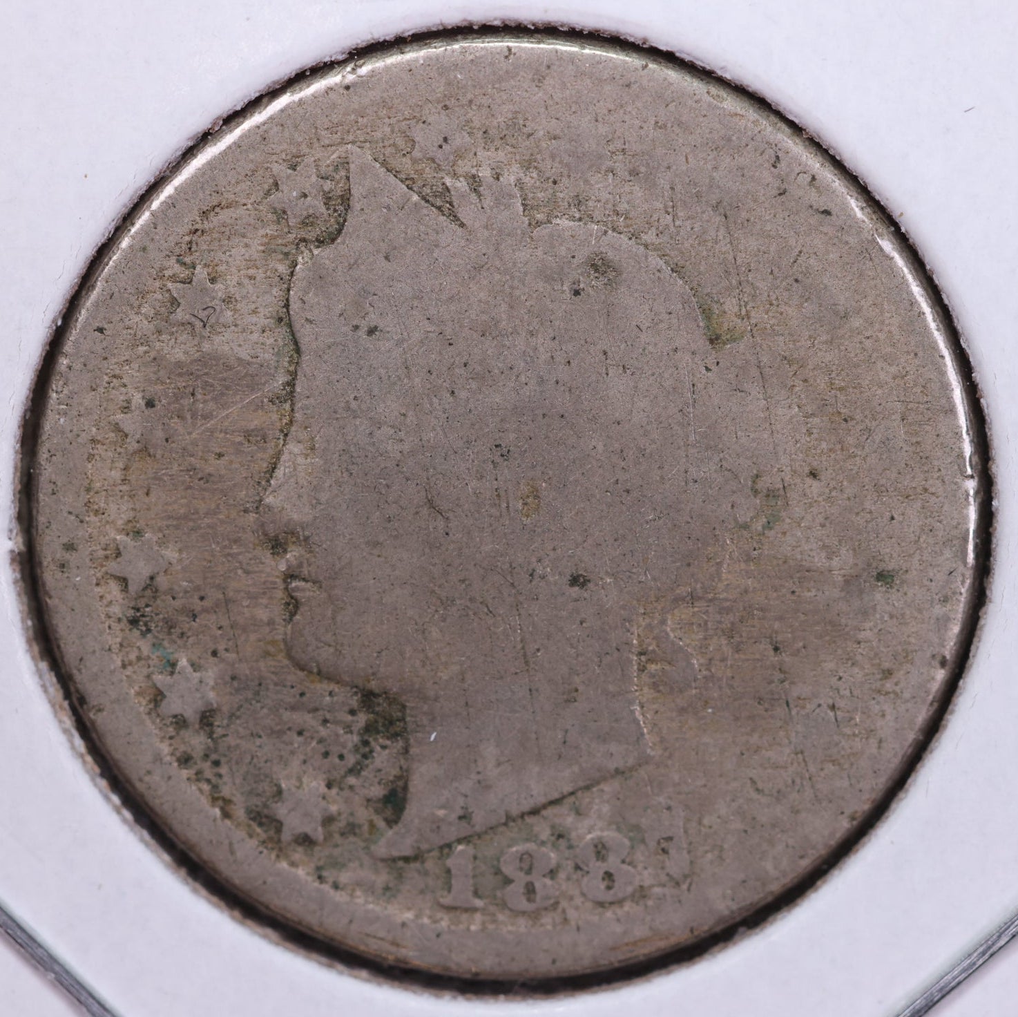 1887 Liberty Nickel, Circulated Collectible Coin. Store #11795