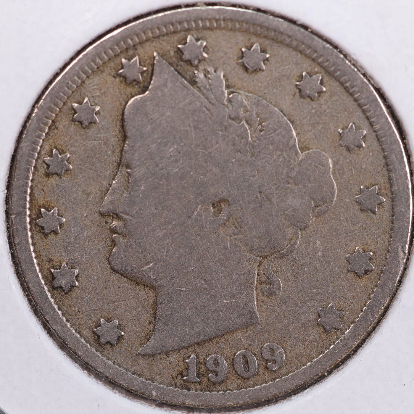 1909 Liberty Nickel, Good Circulated Coin. Store #11850