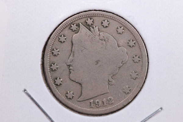 1912-S Liberty Nickel, Circulated Collectible Coin. Store #11822