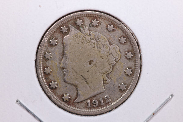 1912-S Liberty Nickel, Circulated Collectible Coin. Store #11855