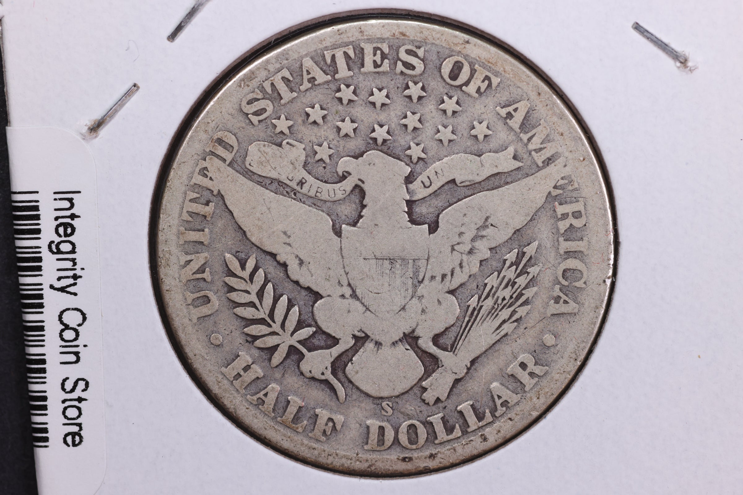 1911-S Barber Half Dollar, Good Circulated Coin, Store #HR408